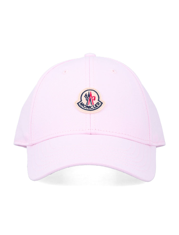 Moncler cotton gabardine baseball cap Pink Lining Hat