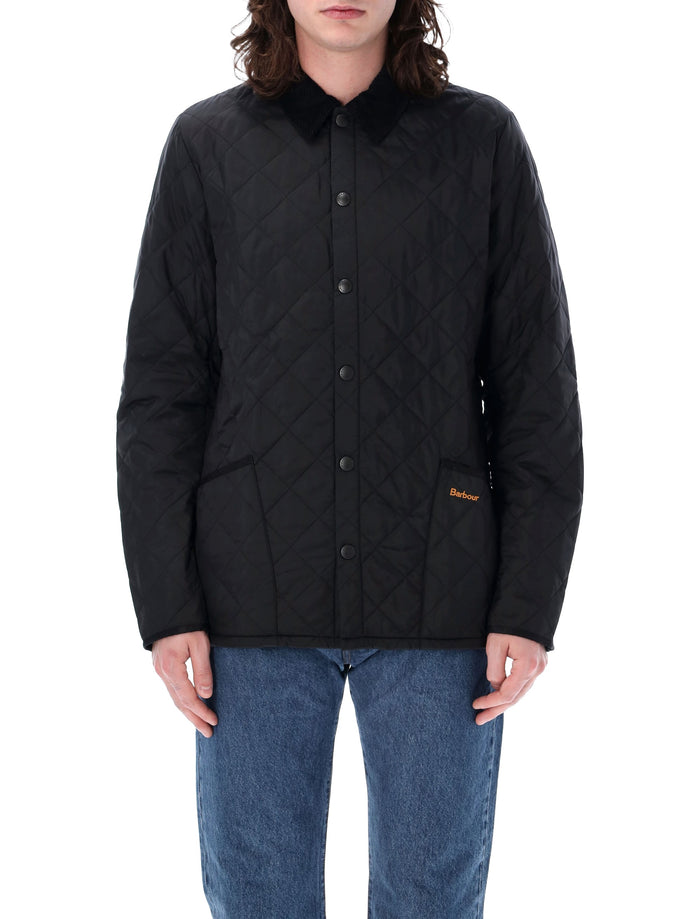Barbour Heritage Liddesdale Quilted Jacket Black Polyamide Padding