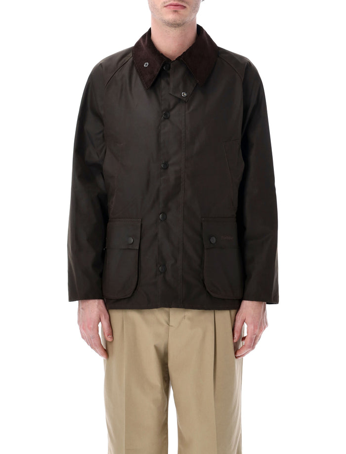 Barbour Classic Bedale waxed jacket Olive Cotton Lining
