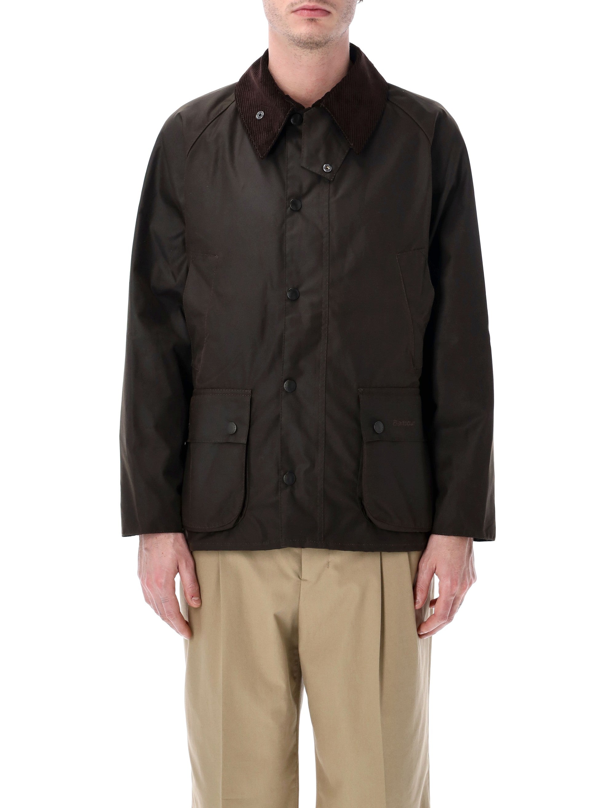 Barbour Classic Bedale waxed jacket Olive Cotton Lining