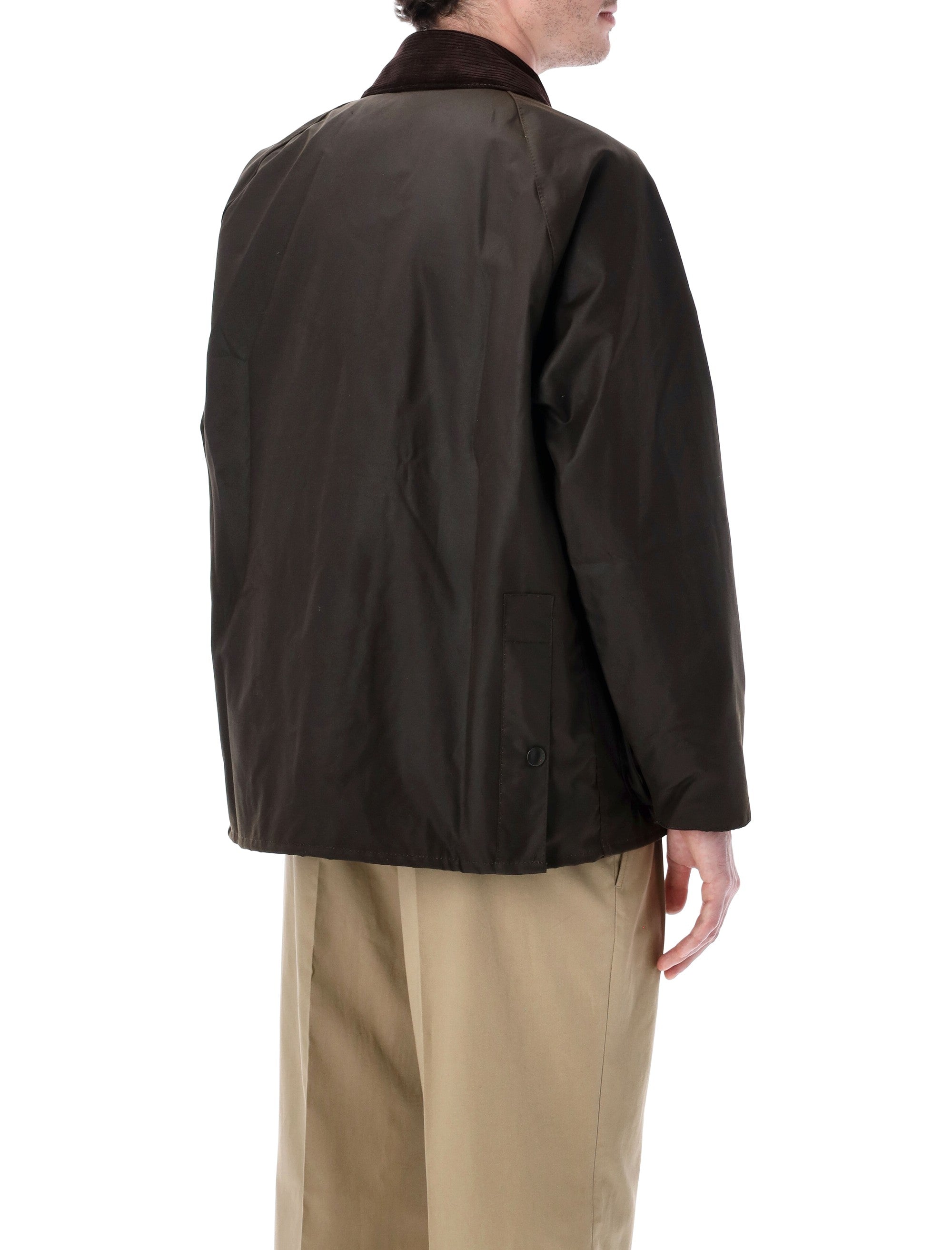 Barbour Classic Bedale waxed jacket Olive Cotton Lining