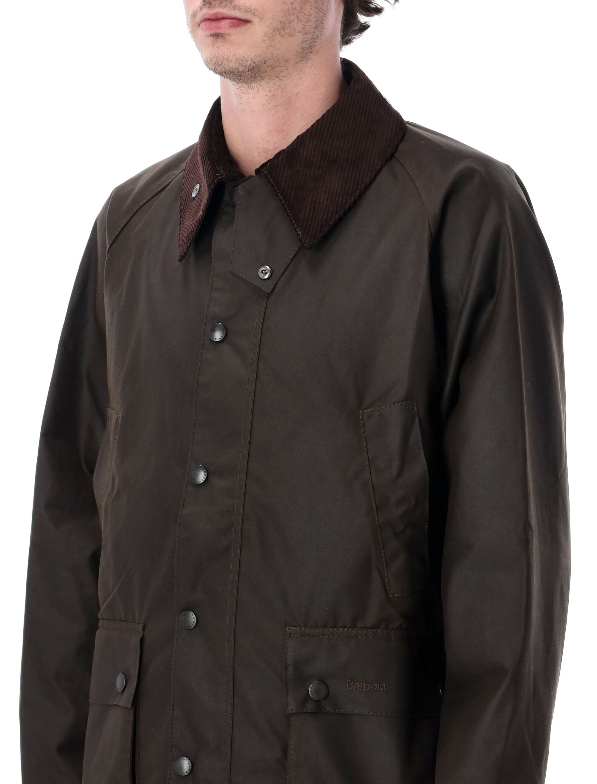 Barbour Classic Bedale waxed jacket Olive Cotton Lining