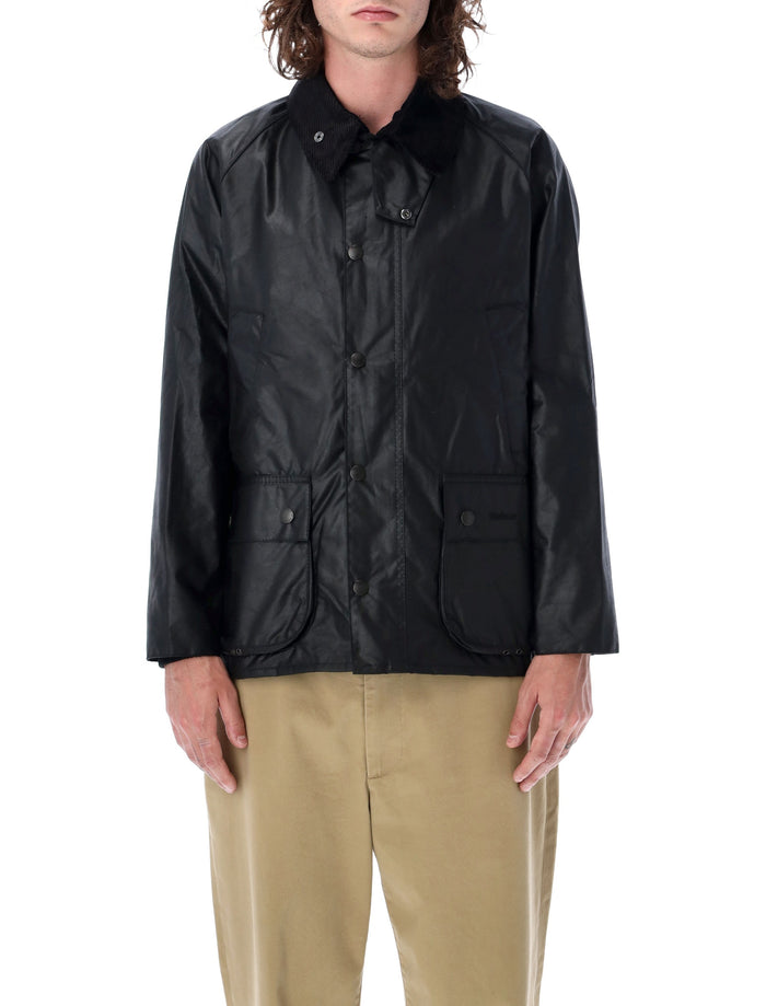 Barbour Bedale Waxed Cotton Jacket Black