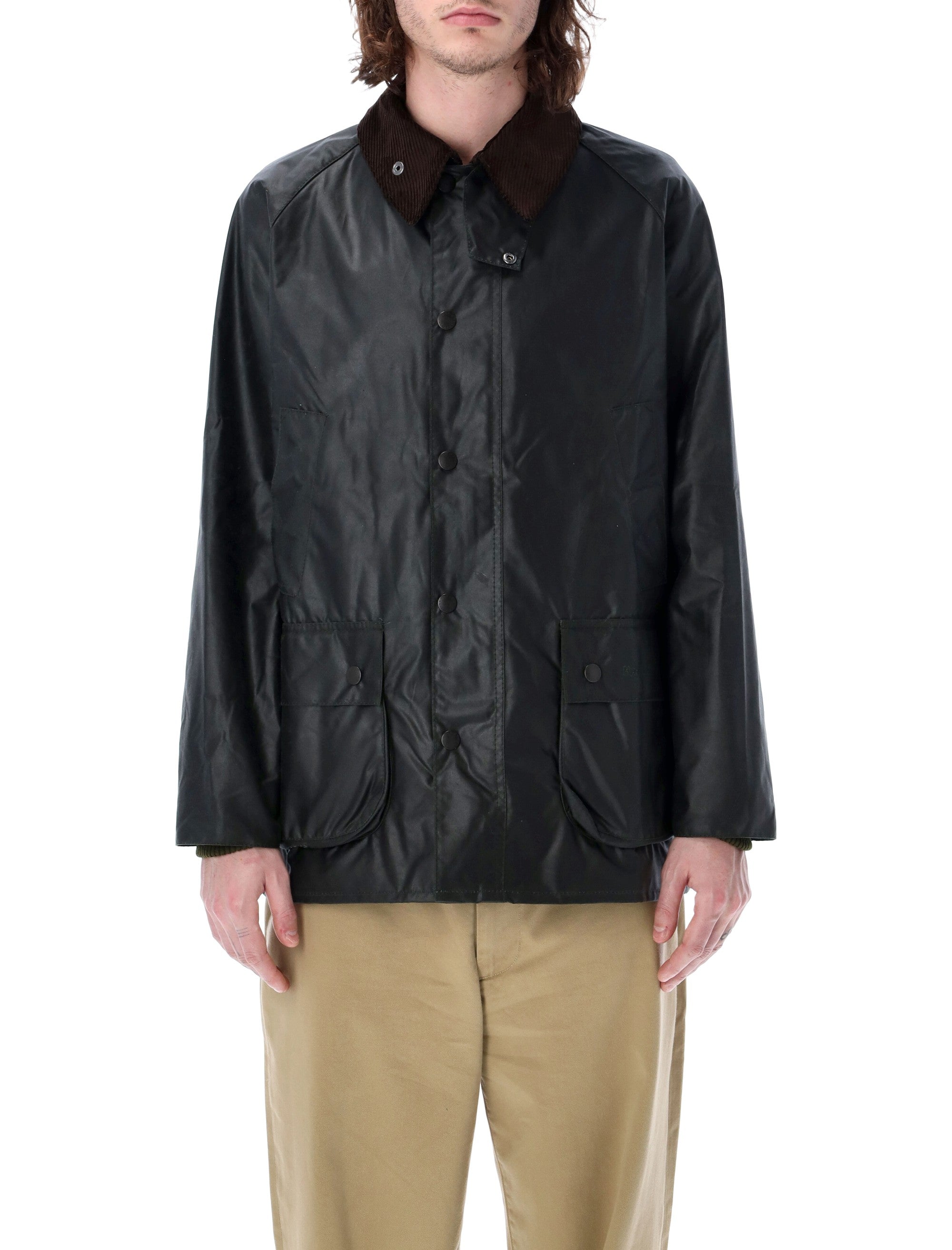 Barbour Bedale waxed cotton jacket Sage