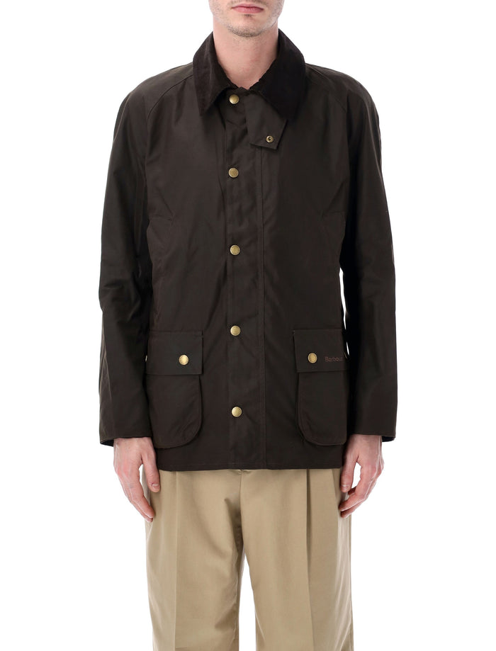 Barbour Ashby waxed jacket Olive Cotton Lining