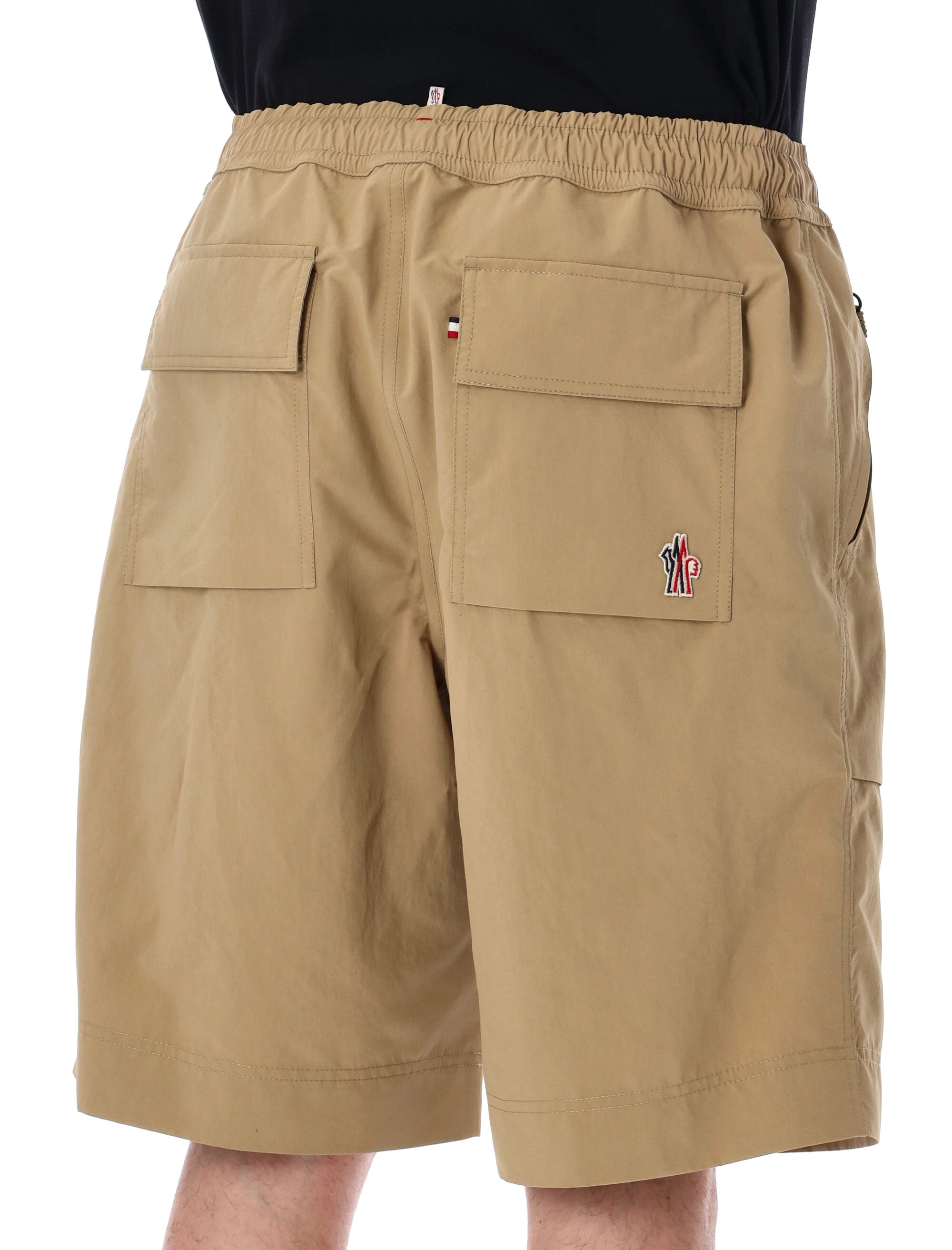 Moncler Grenoble Technical Shorts Beige Polyester