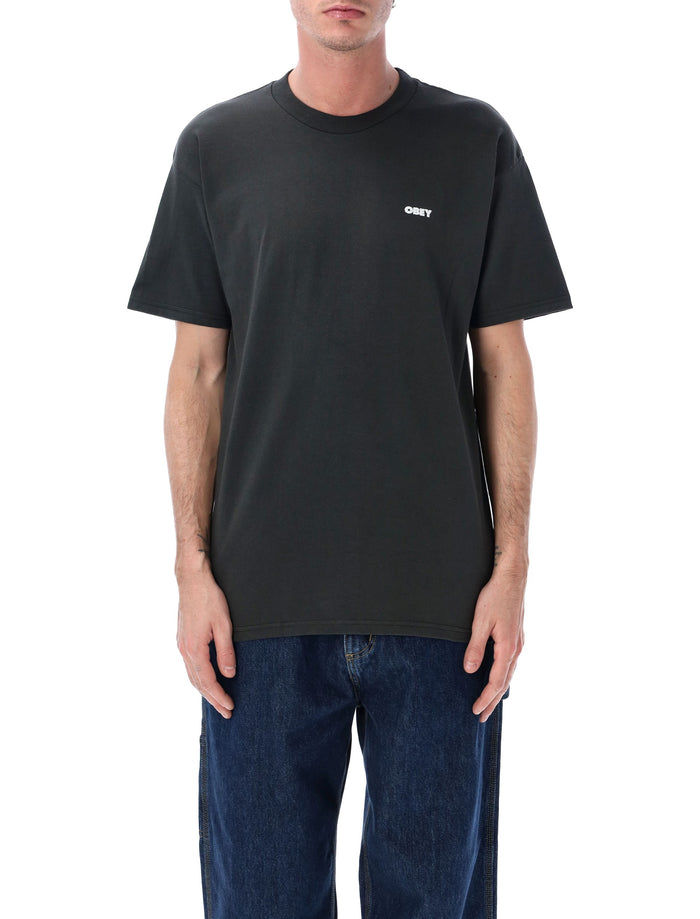 Obey Future Unwritten graphic t-shirt Vintage Black Cotton Tshirt