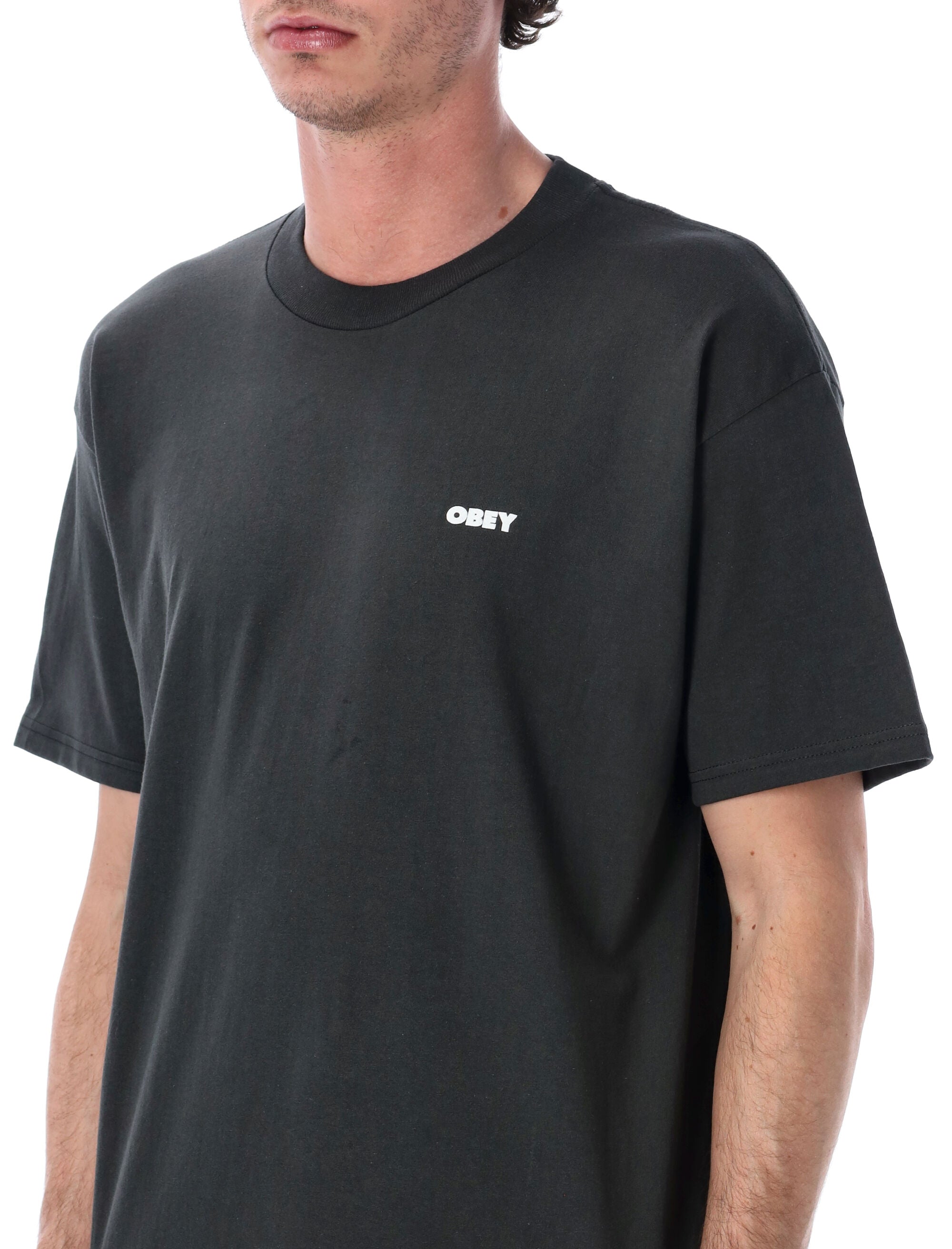 Obey Future Unwritten graphic t-shirt Vintage Black Cotton Tshirt
