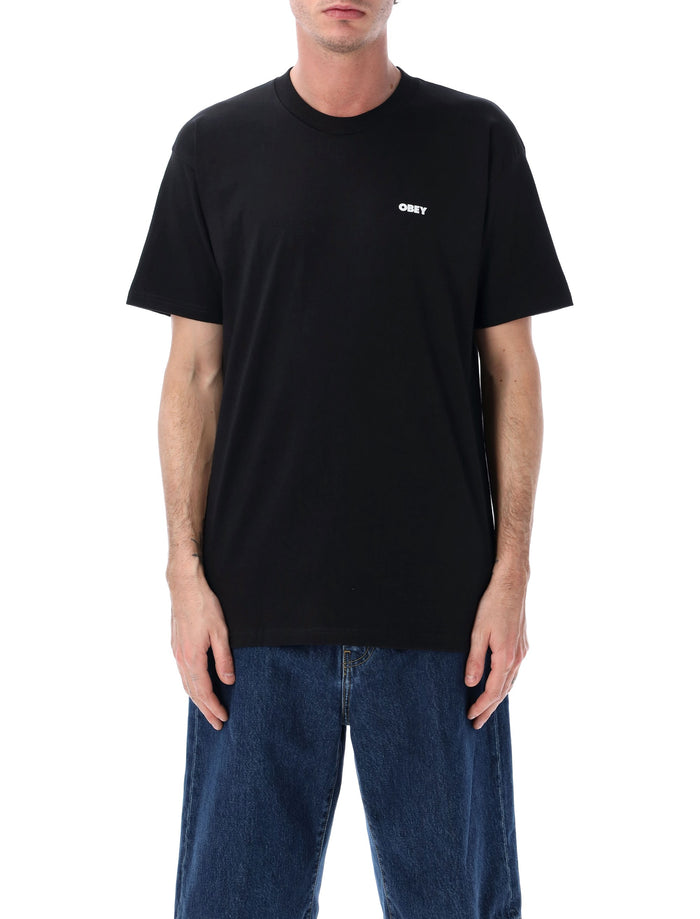Obey Knowledge Is Power graphic t-shirt Black Cotton Tshirt