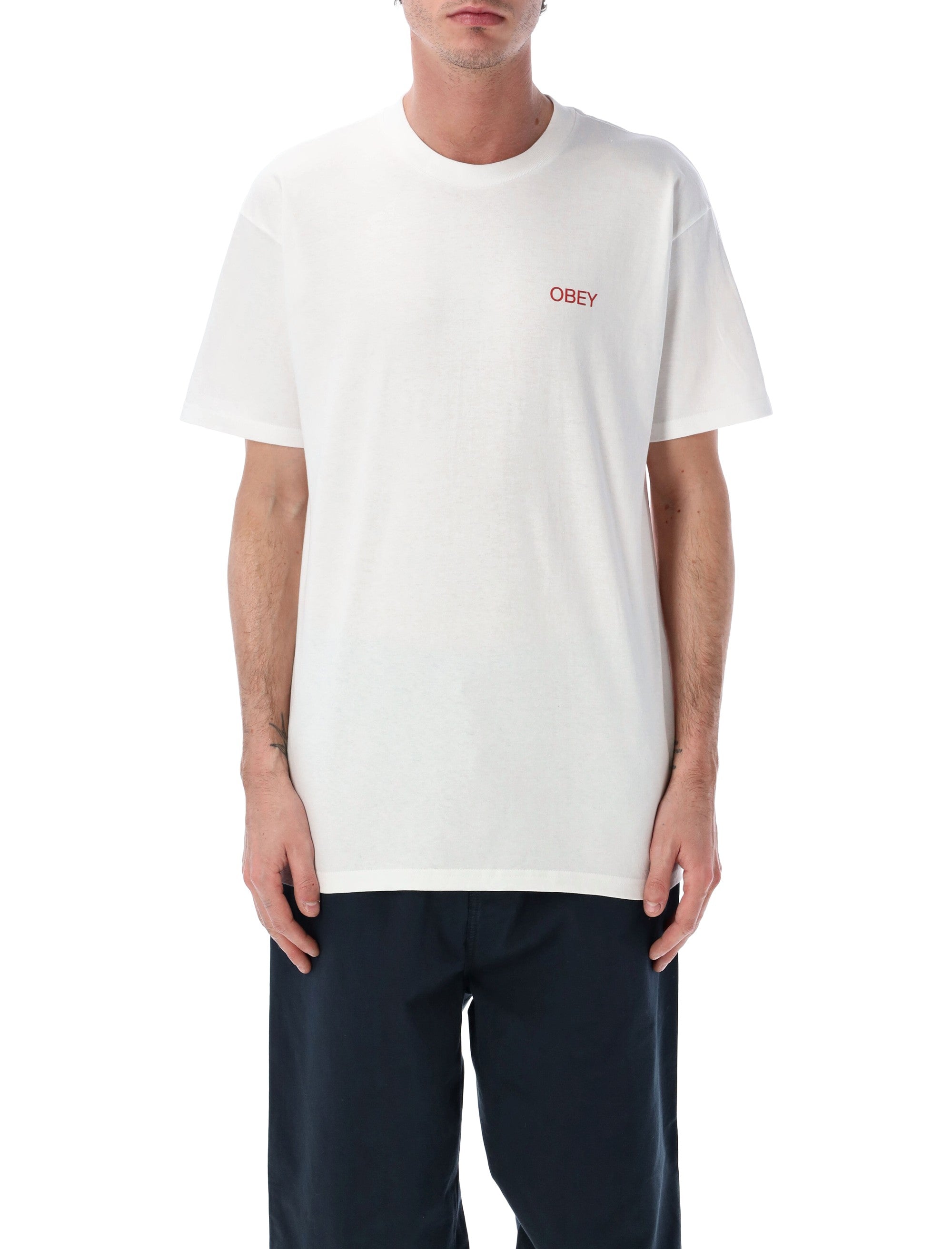 Obey Nouveau Angel graphic t-shirt White Cotton Tshirt