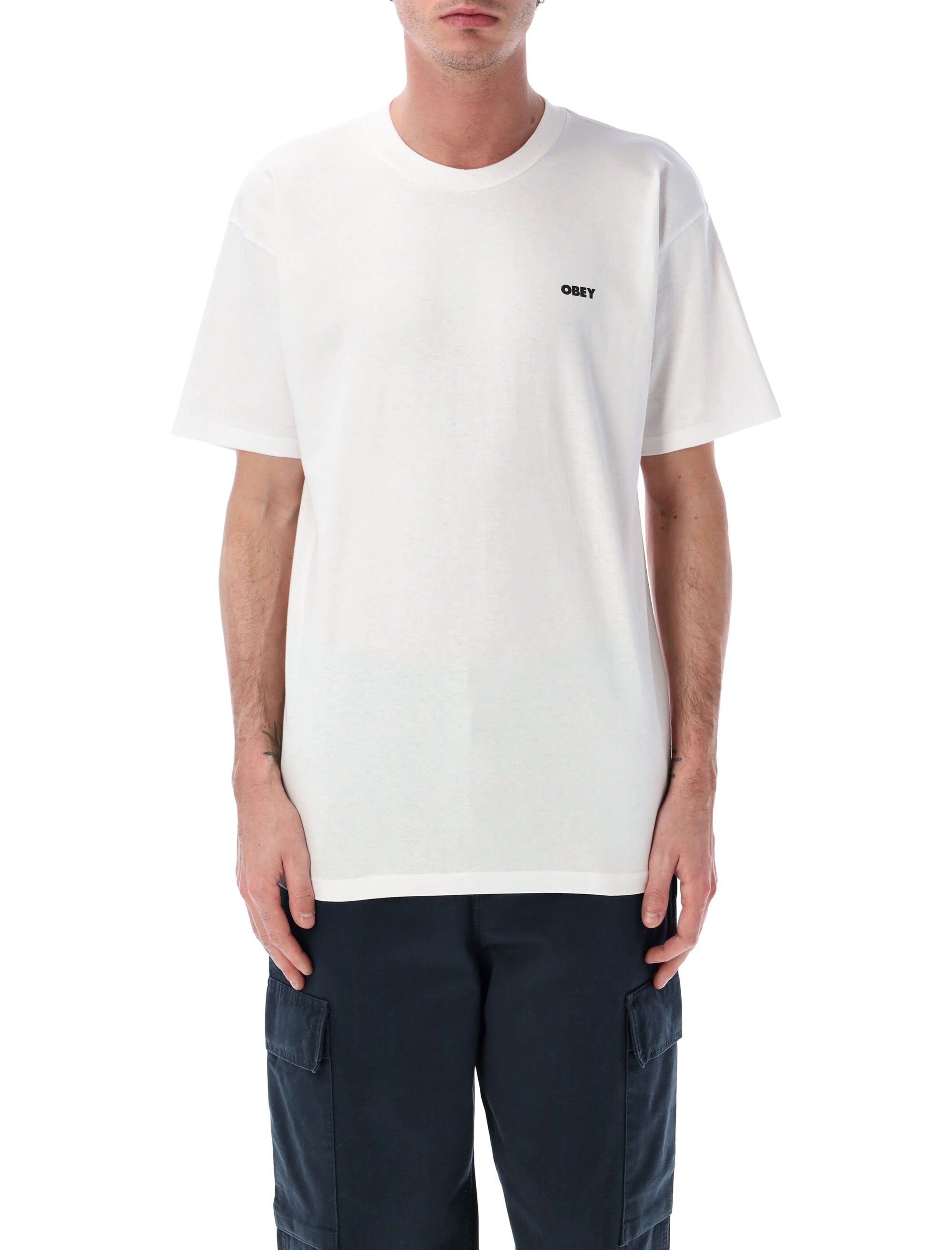 Obey Exclamation graphic t-shirt White Cotton Tshirt