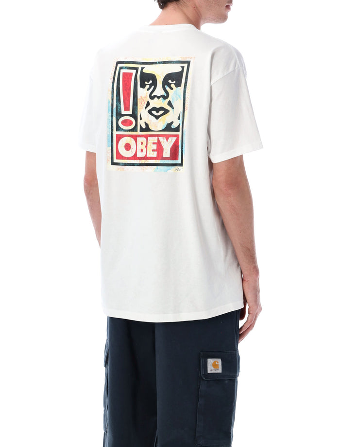 Obey Exclamation graphic t-shirt White Cotton Tshirt