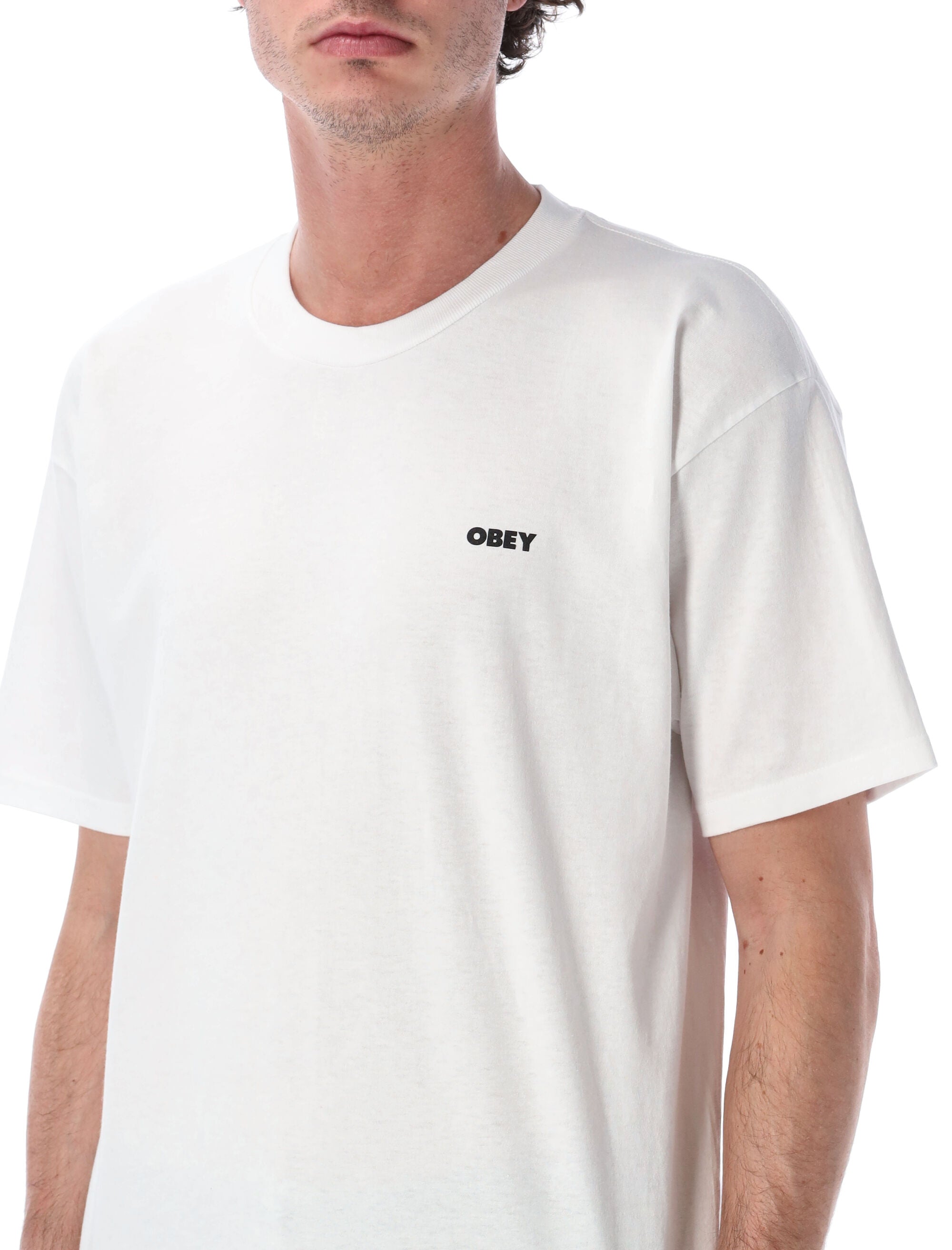 Obey Exclamation graphic t-shirt White Cotton Tshirt