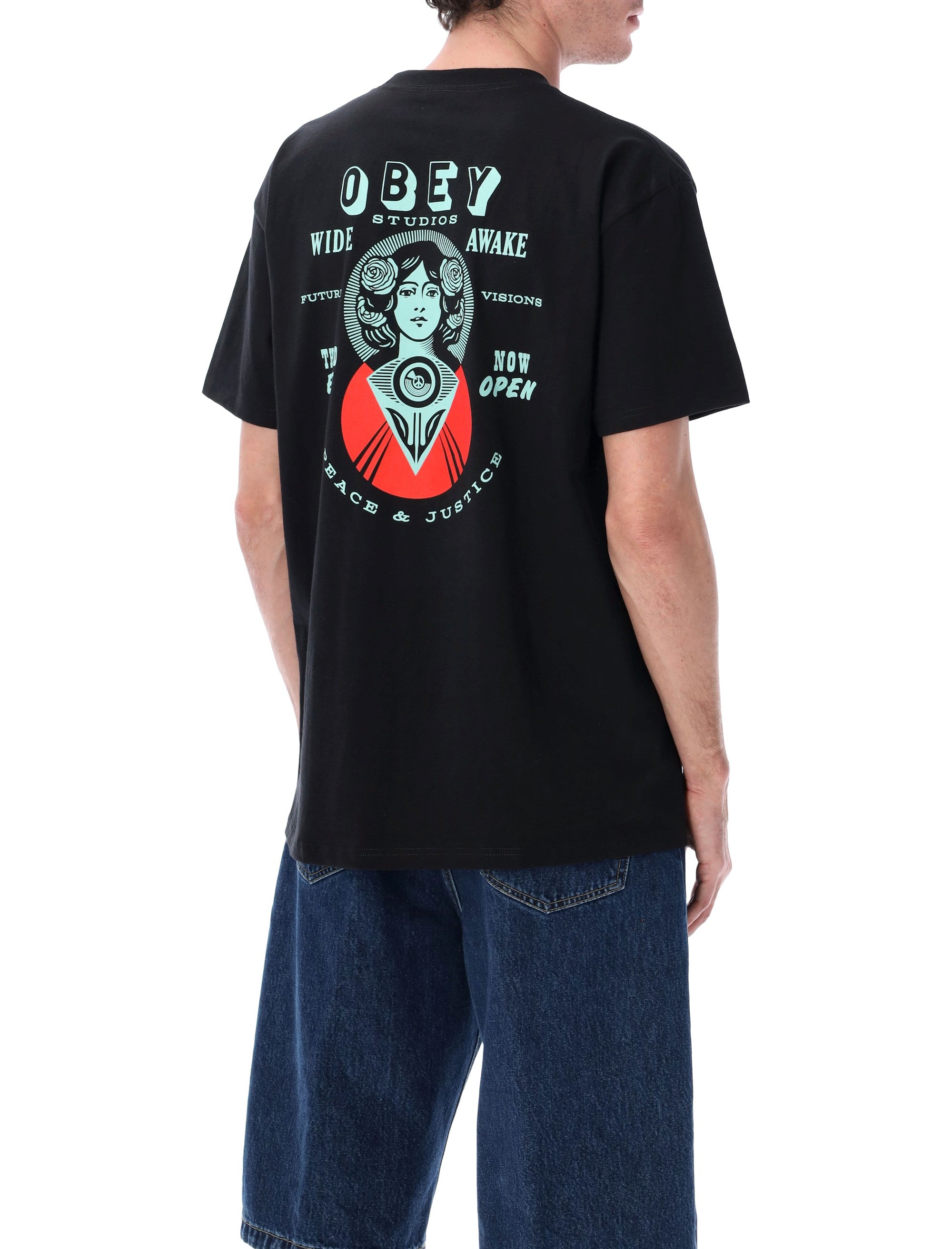 Obey Make Art Third Eye graphic t-shirt Black Cotton Tshirt