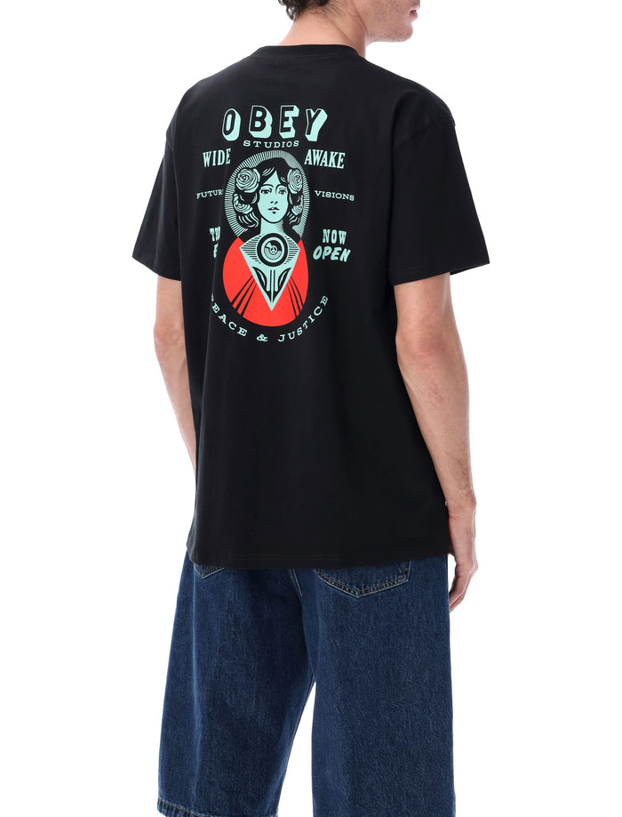 Obey Make Art Third Eye graphic t-shirt Black Cotton Tshirt
