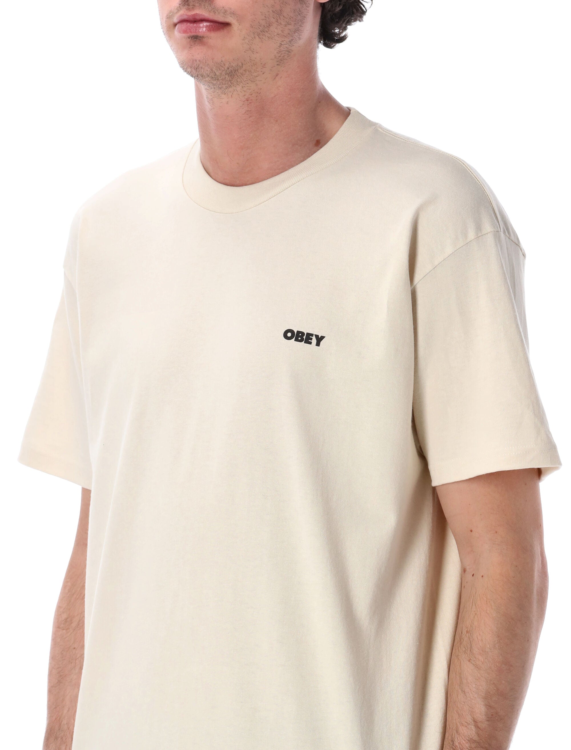 Obey Make Art Third Eye graphic t-shirt Cream Cotton Tshirt