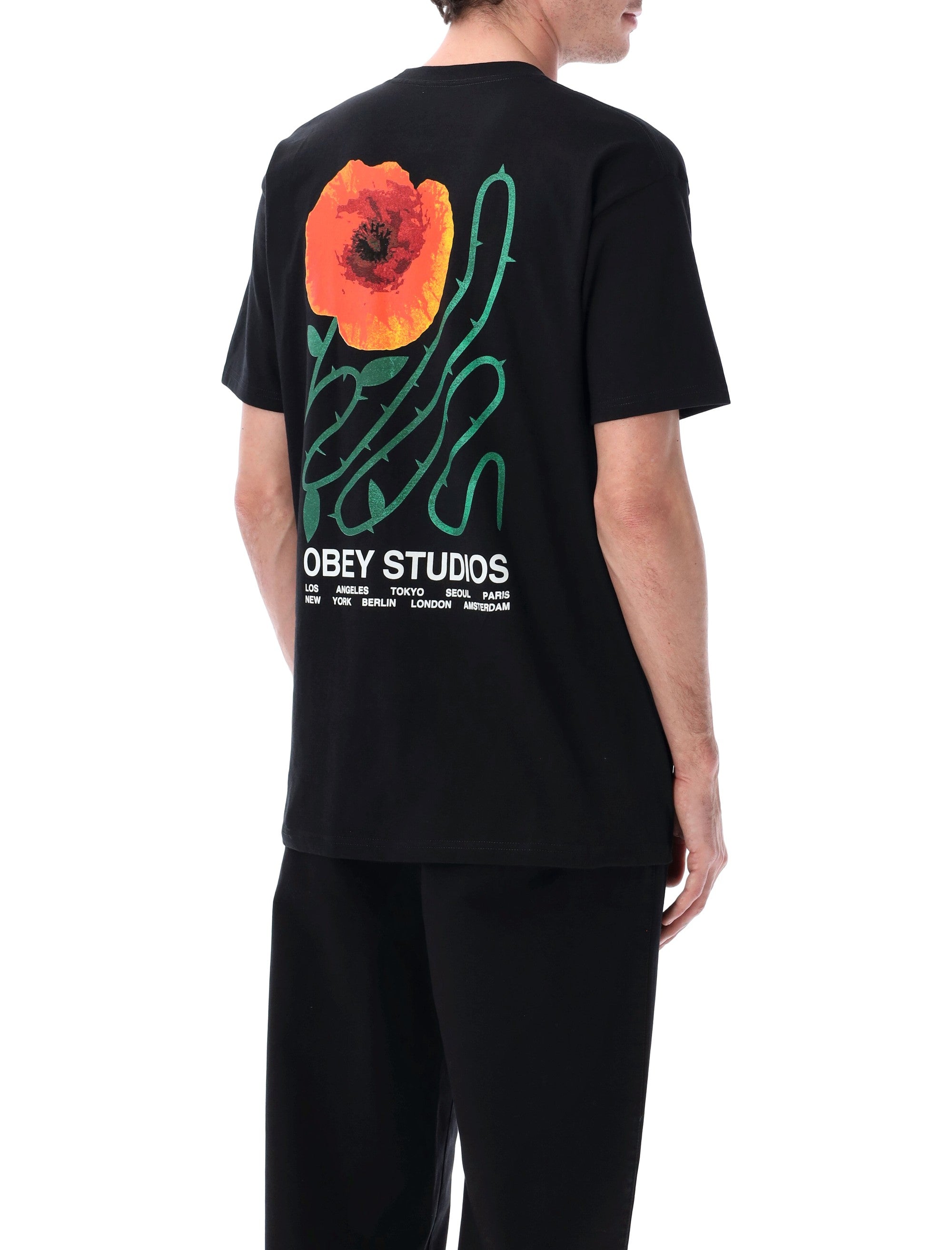 Obey Moves of Life graphic tee Black Cotton Tshirt