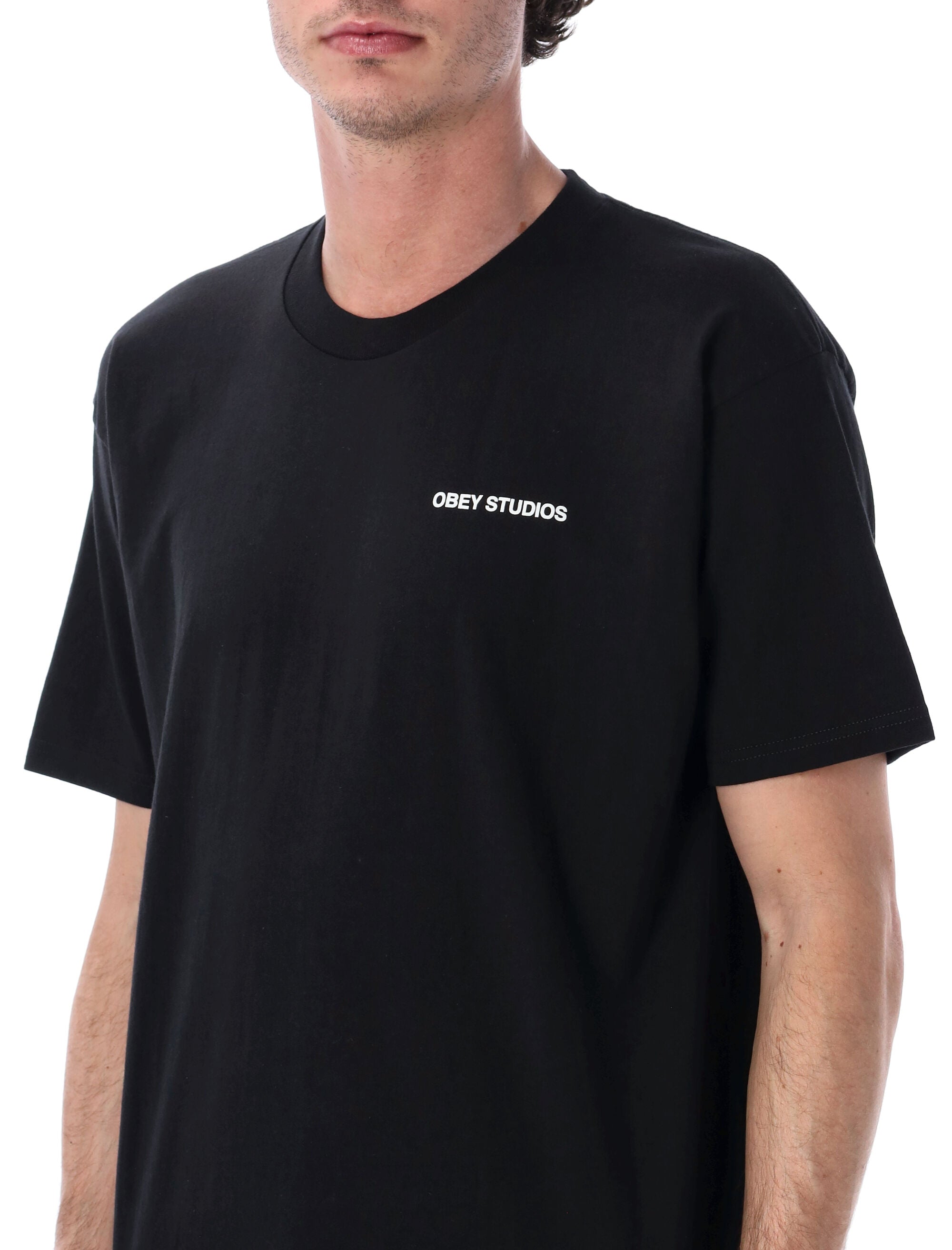 Obey Moves of Life graphic tee Black Cotton Tshirt
