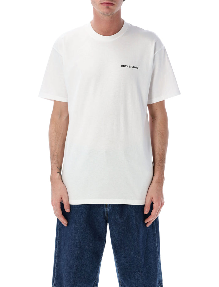 Obey Moves of Life graphic tee White Cotton Tshirt