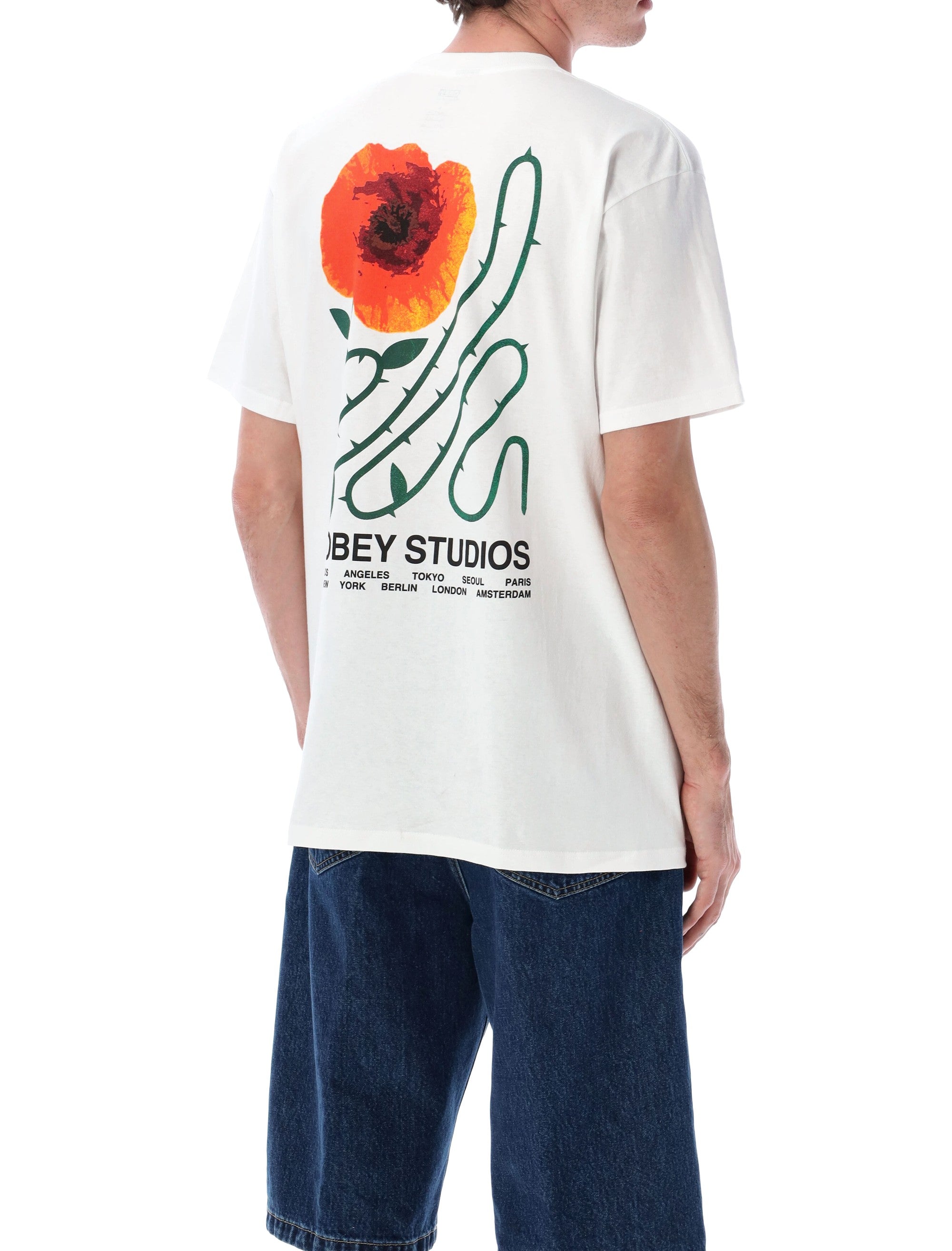 Obey Moves of Life graphic tee White Cotton Tshirt