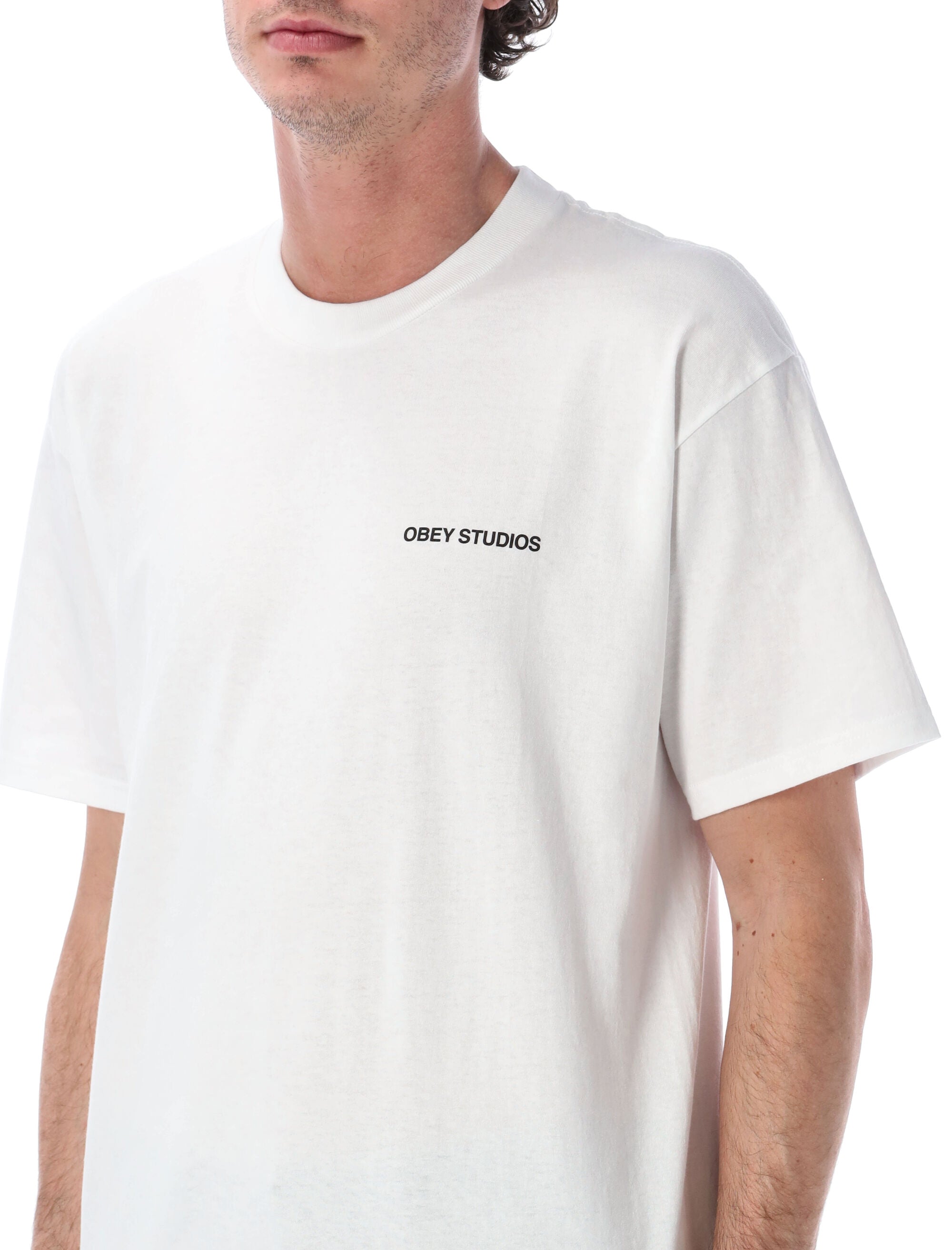 Obey Moves of Life graphic tee White Cotton Tshirt