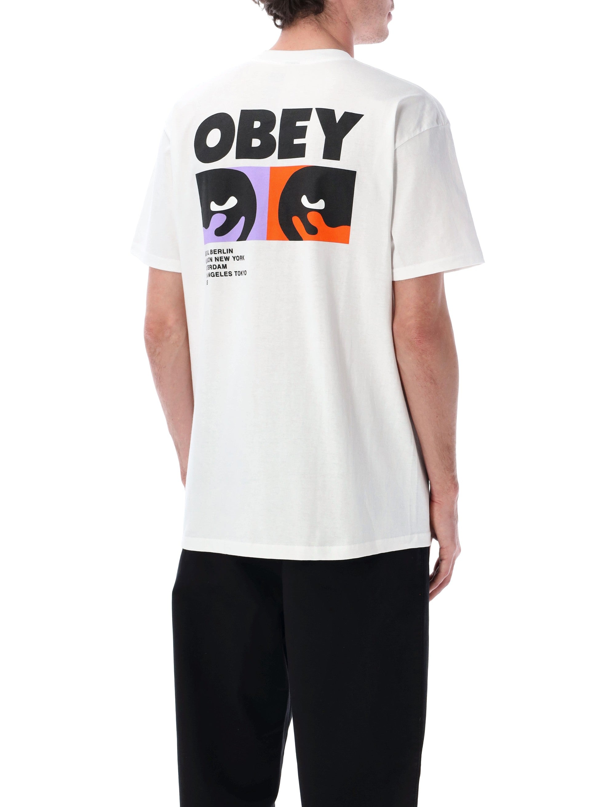 Obey Always Watching graphic t-shirt White Cotton Tshirt