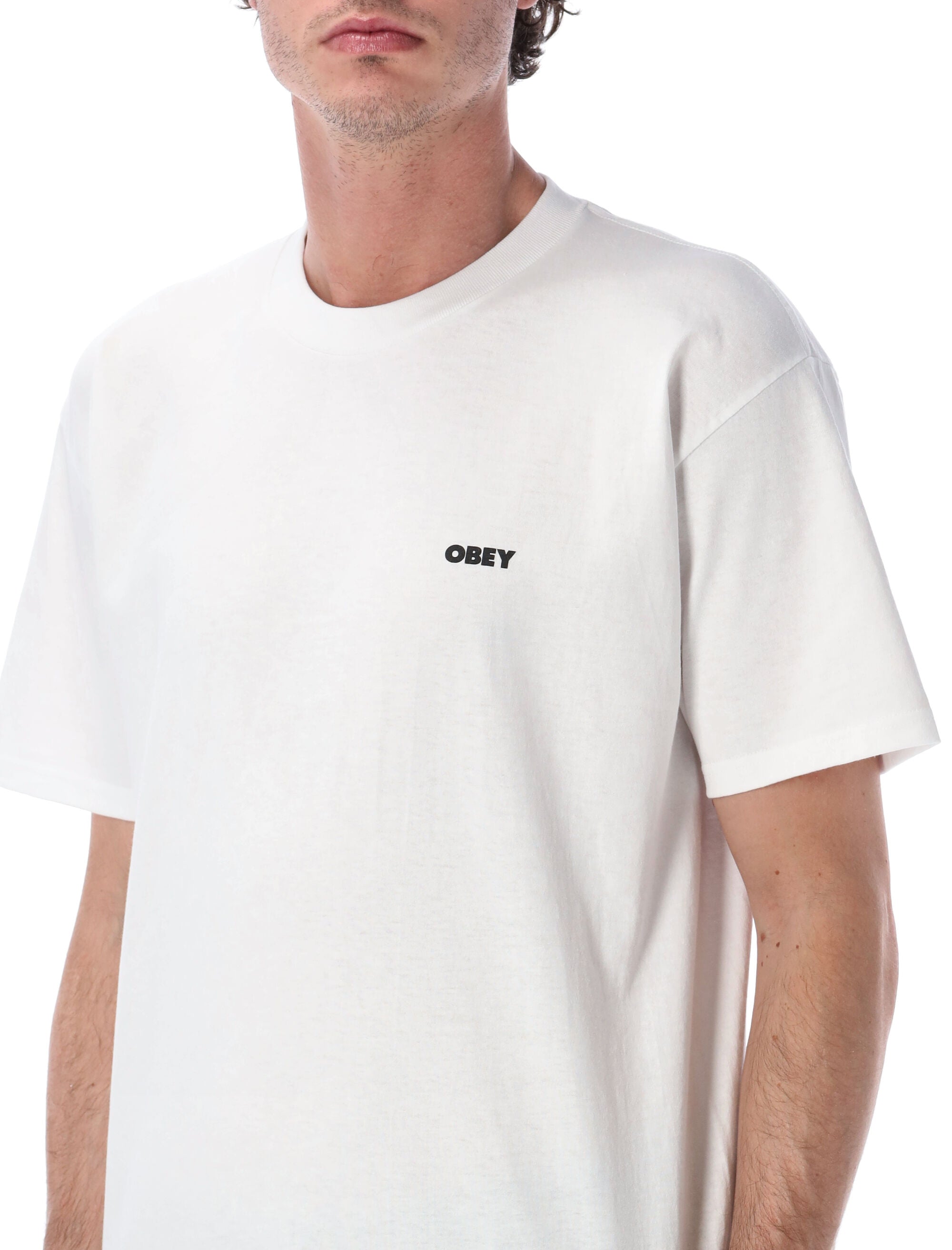 Obey Always Watching graphic t-shirt White Cotton Tshirt