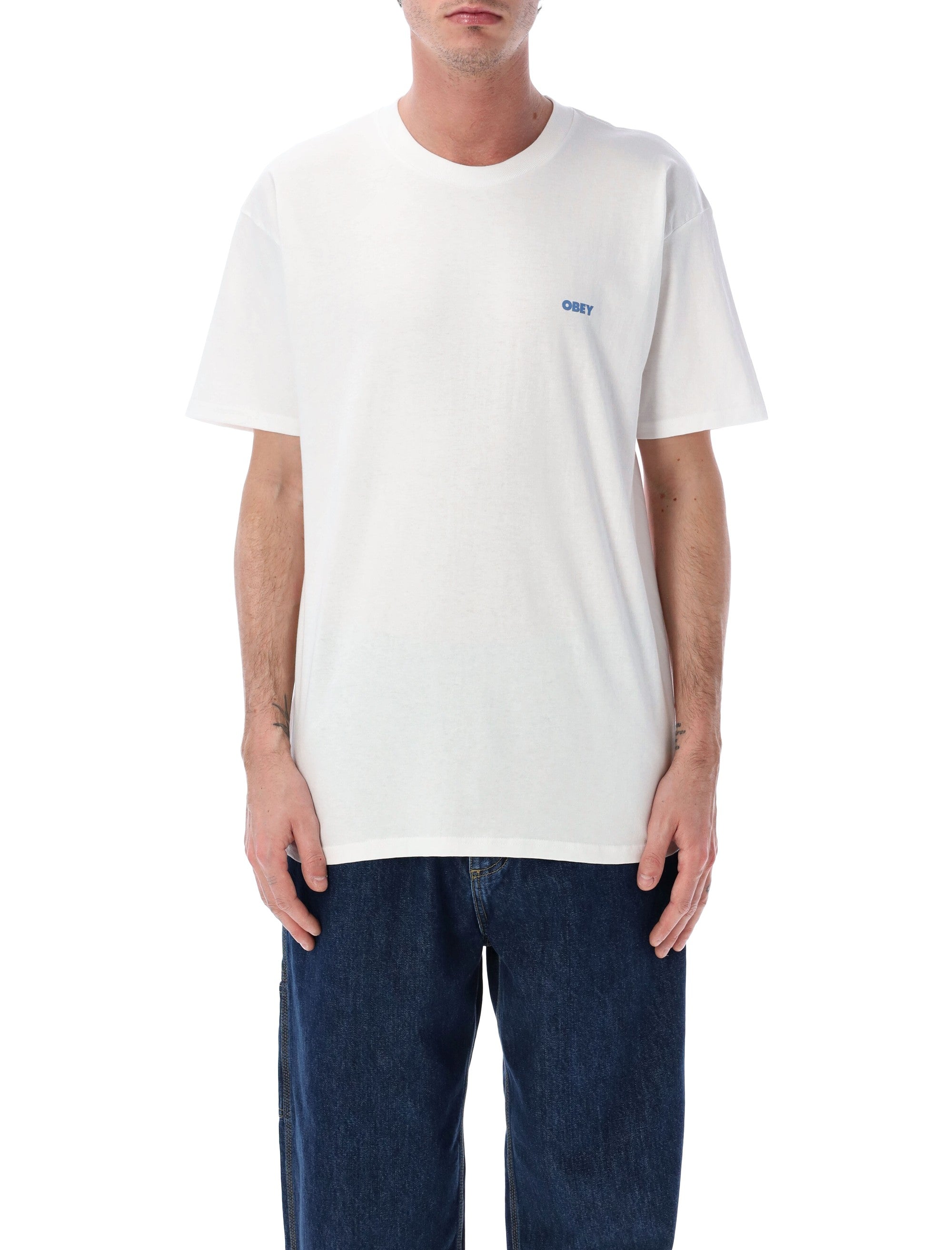 Obey Peep Hole graphic t-shirt White Cotton Tshirt