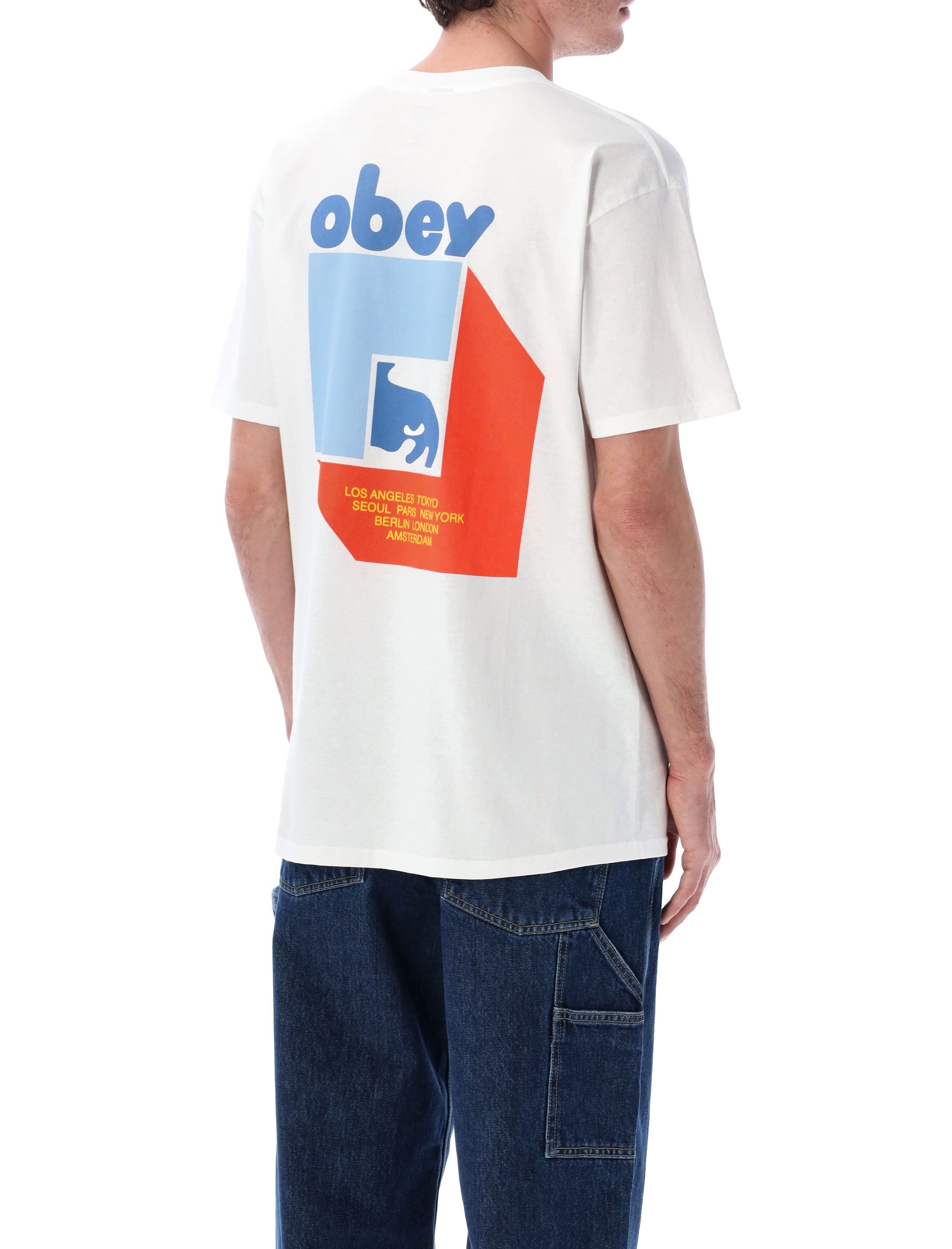 Obey Peep Hole graphic t-shirt White Cotton Tshirt