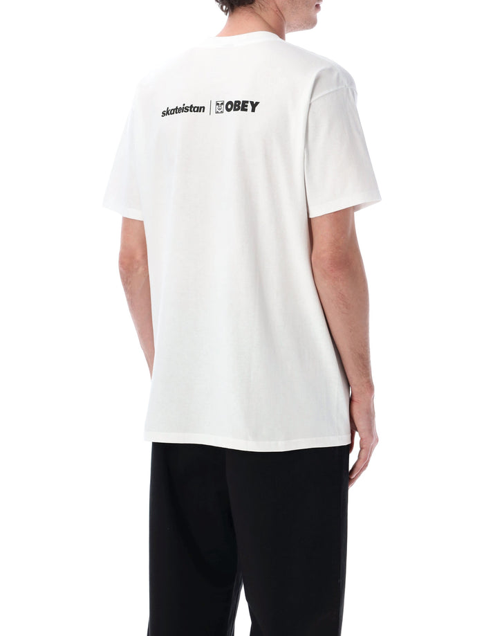 Obey Skateistan Photo graphic tee White Cotton Tshirt