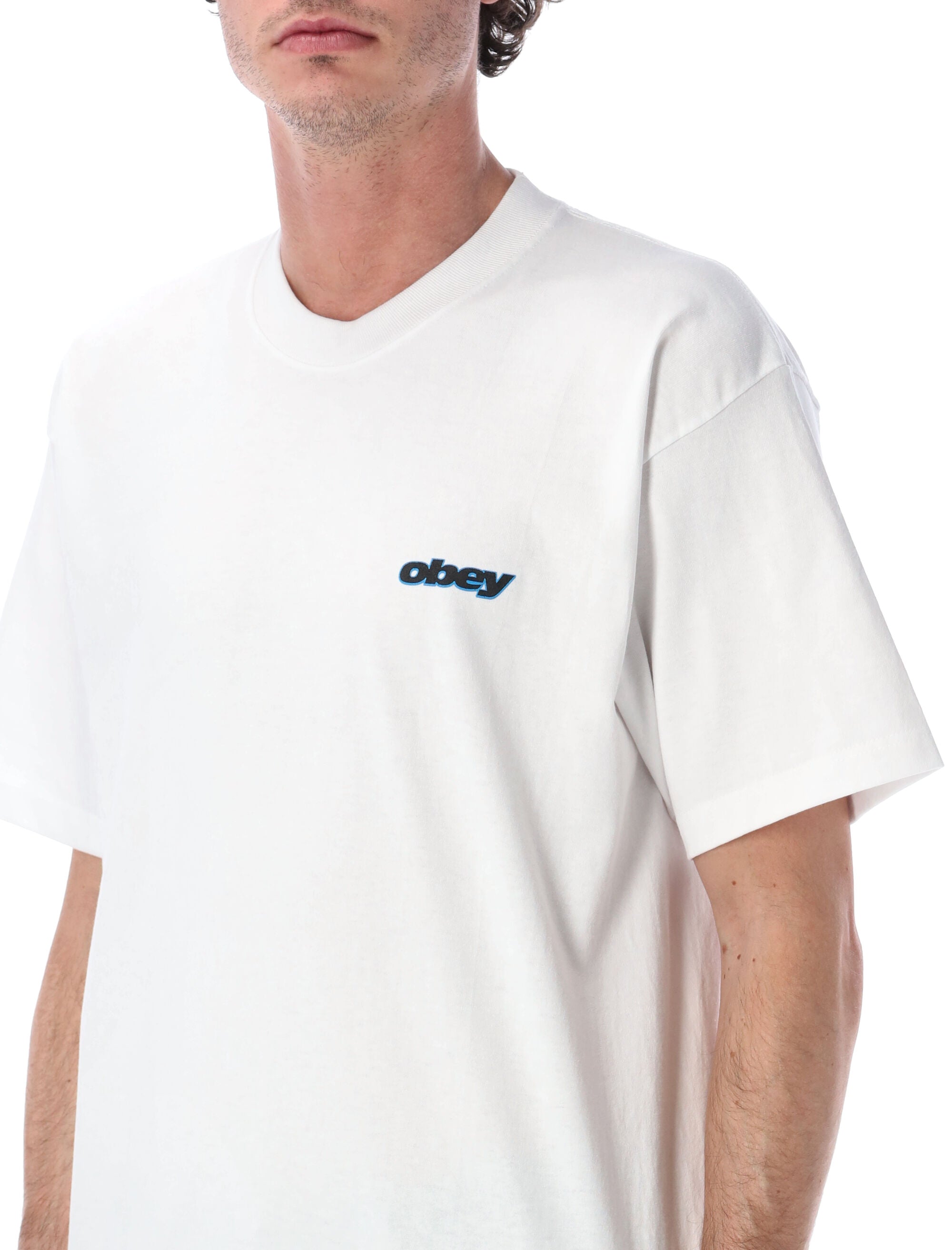 Obey Lips graphic cotton t-shirt White Tshirt