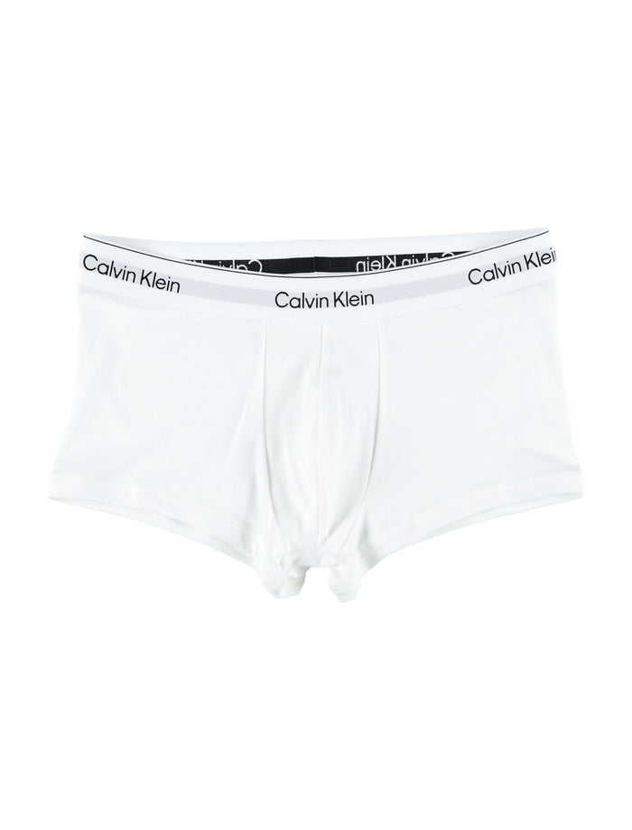 Calvin Klein Cotton Blend 3-Pack Low Rise Trunks White Underwear