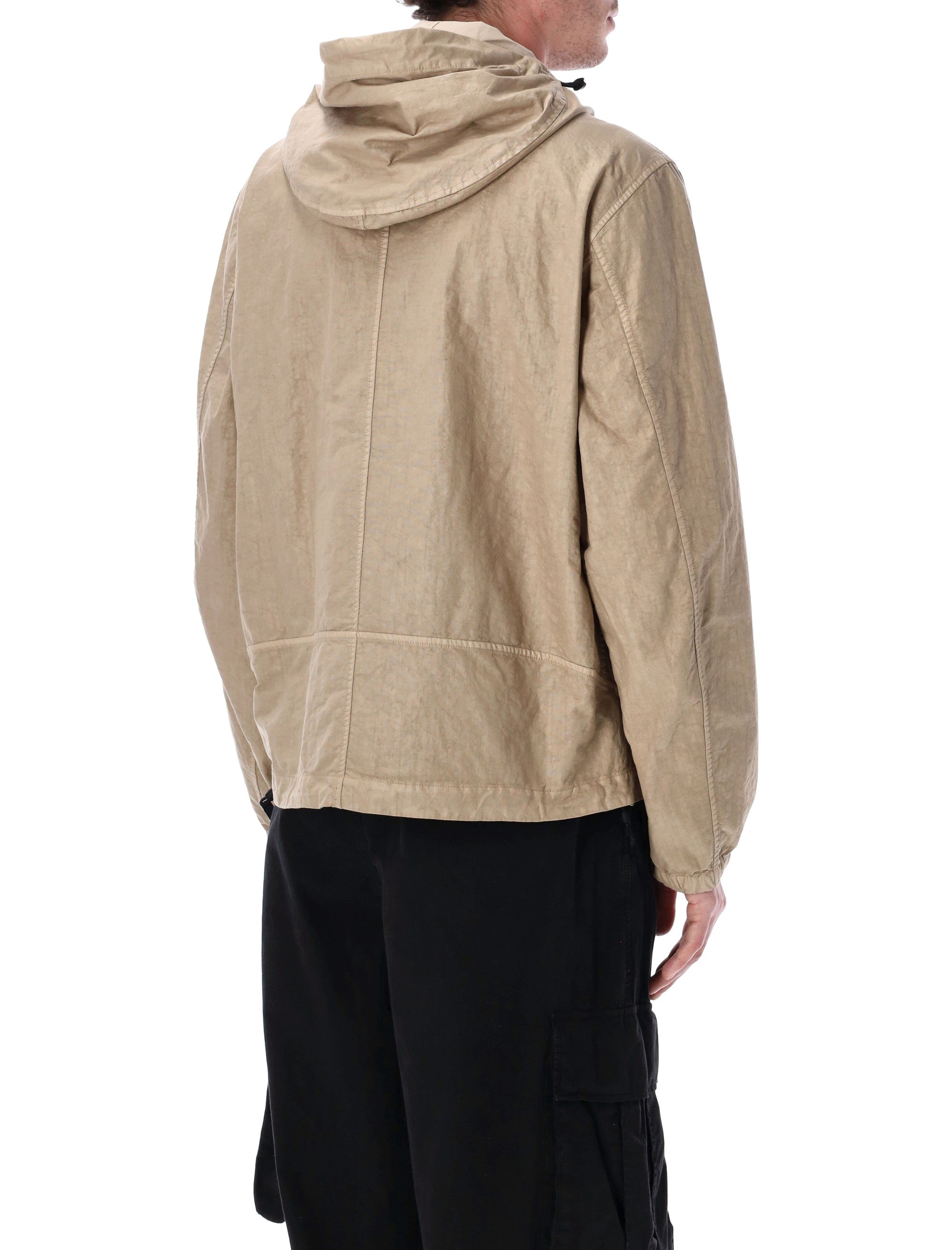 Stone Island Panama nylon hooded jacket Desert Polyamide