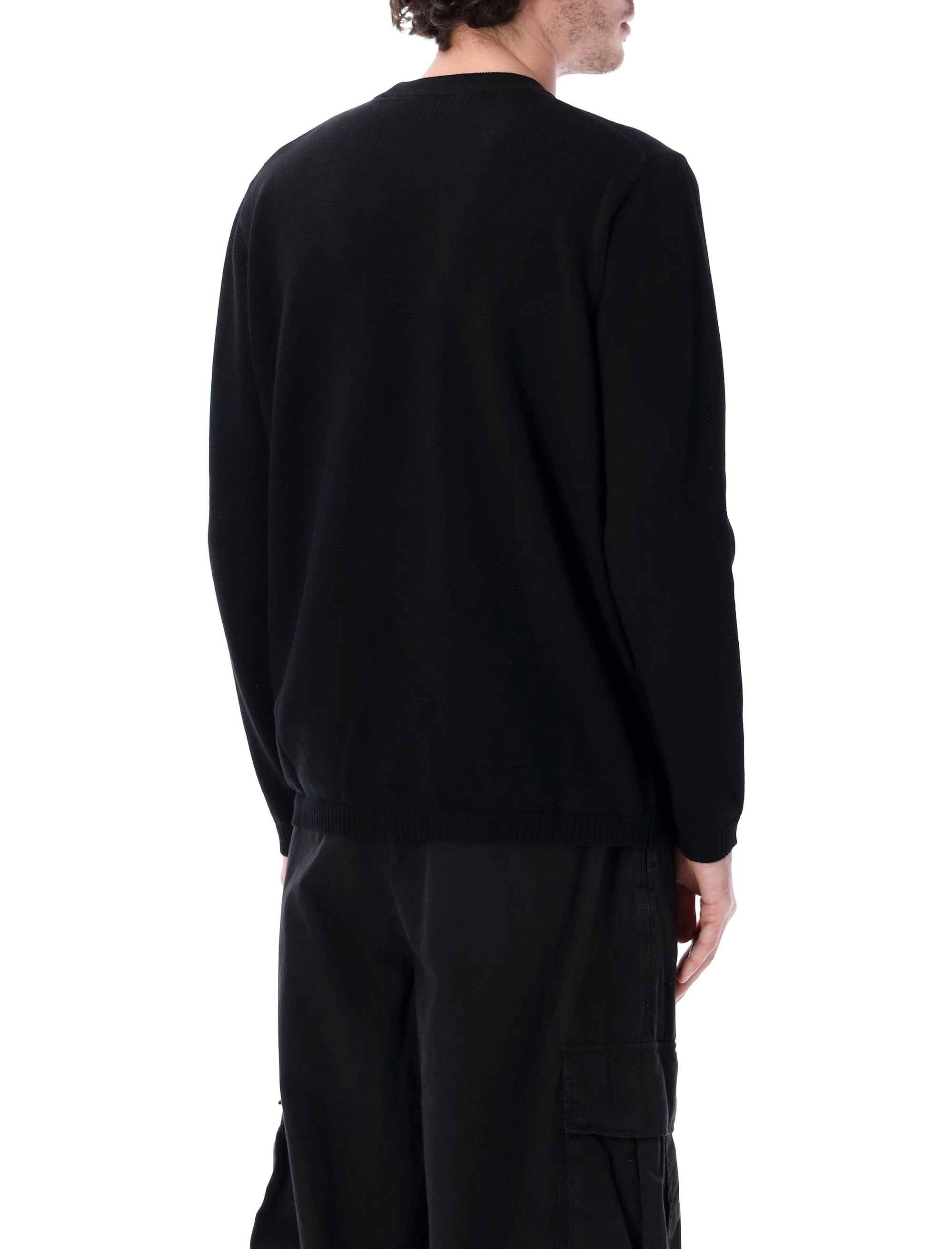 Stone Island cotton knit jumper Black External Sweater