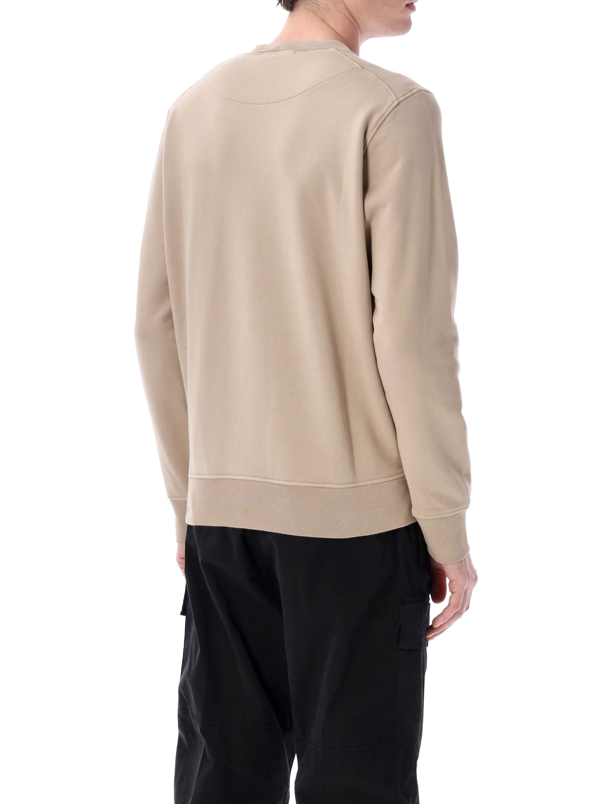 Stone Island organic cotton crewneck sweatshirt Desert