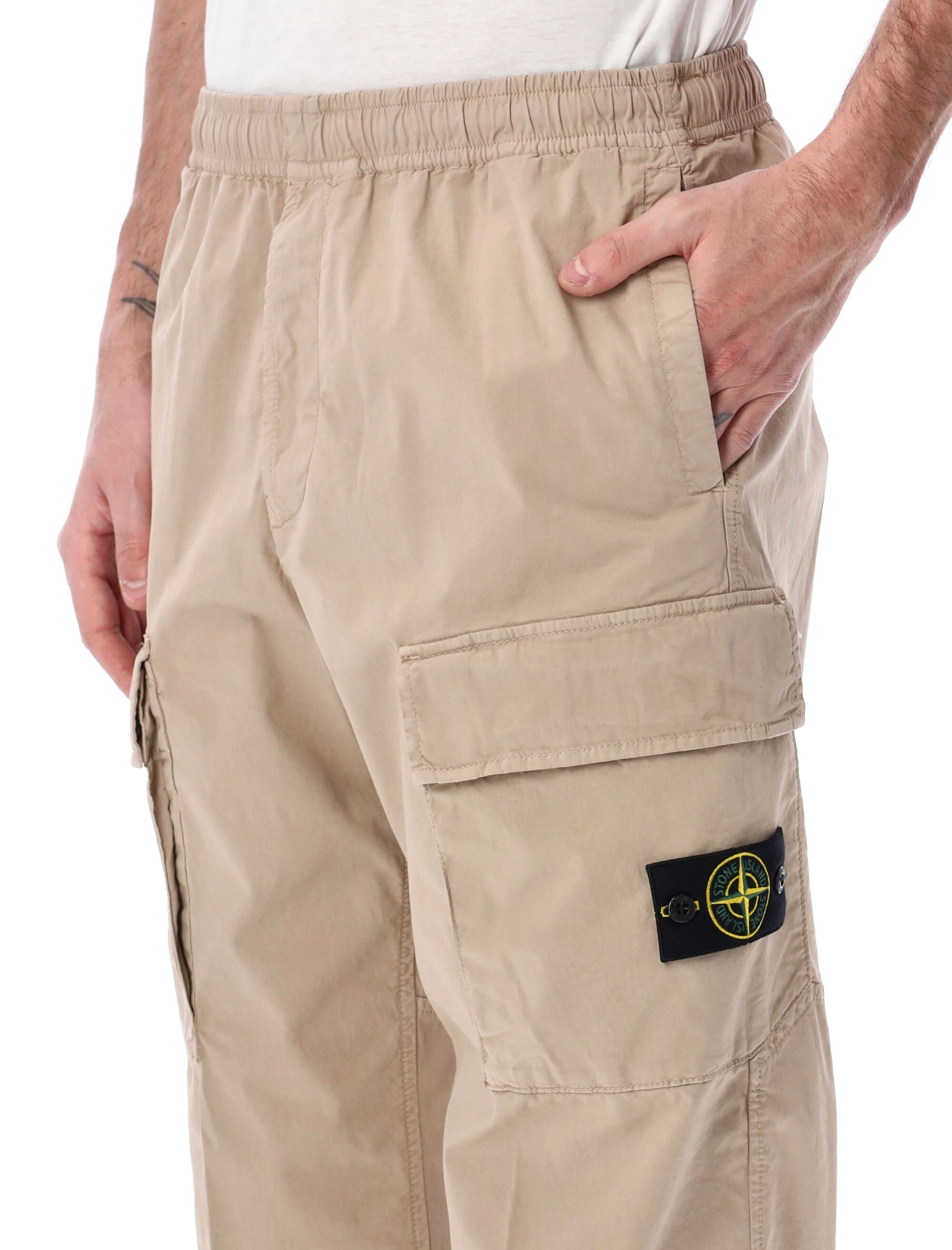 Stone Island cargo jogging pants Desert Cotton