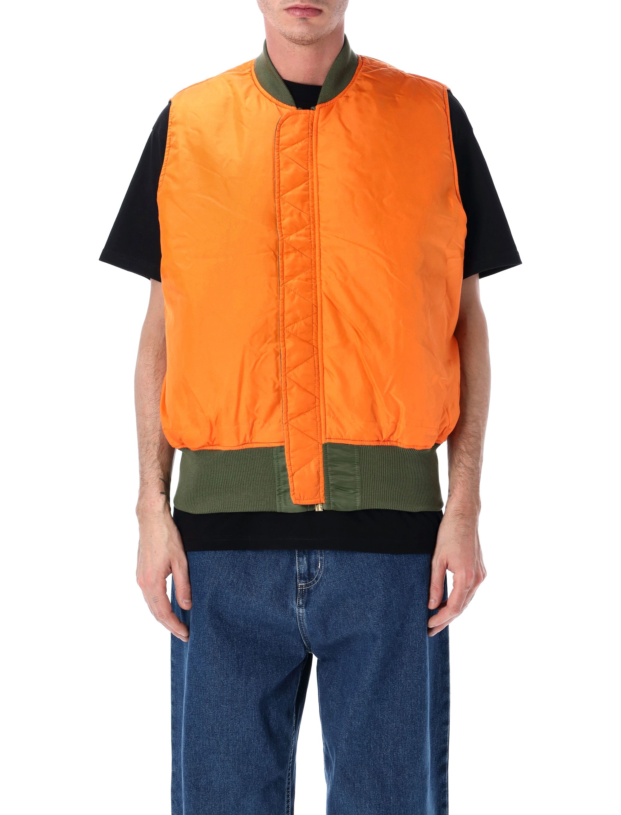 Alpha Industries Ma-1 Reversible Vest Sage Green Nylon