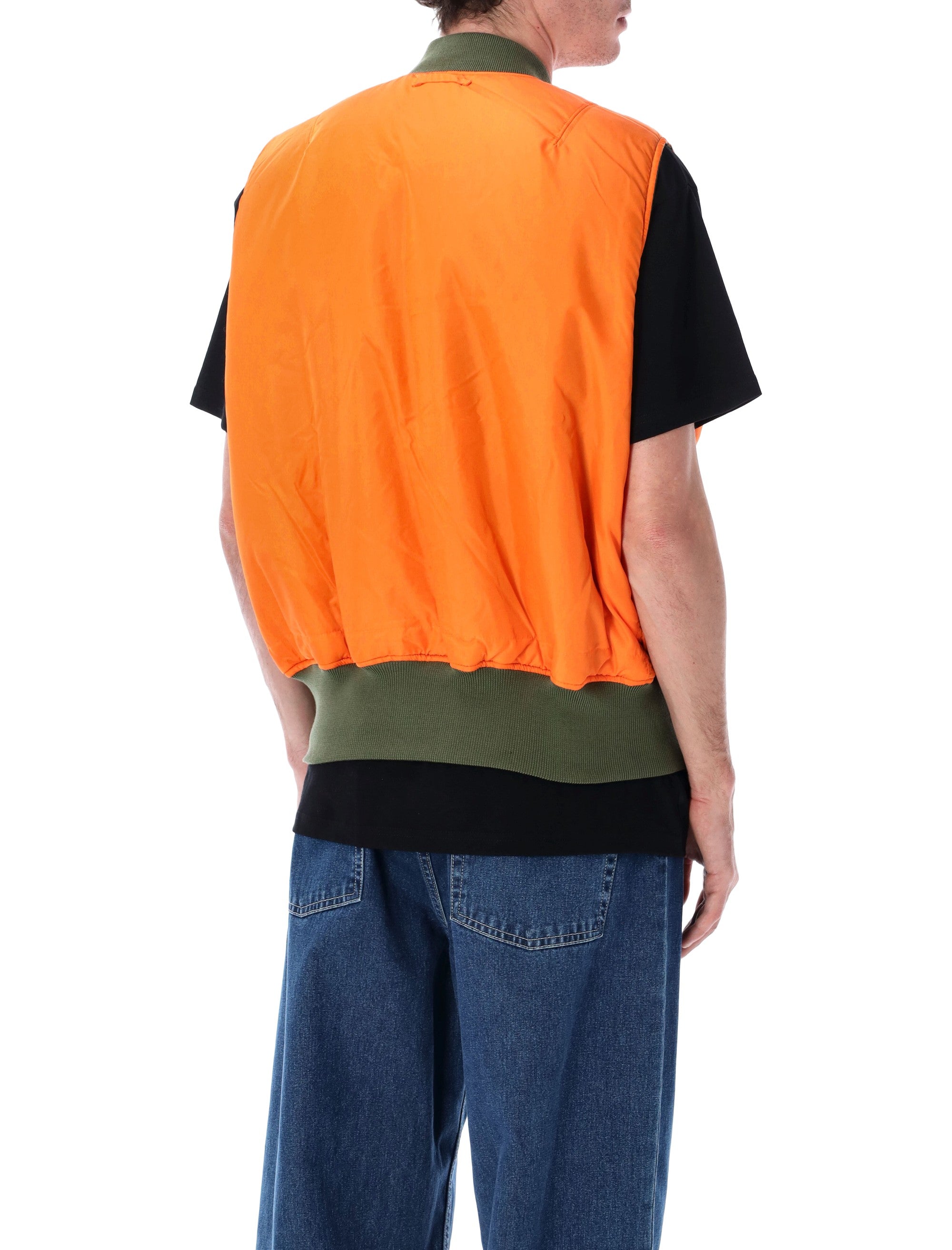 Alpha Industries Ma-1 Reversible Vest Sage Green Nylon