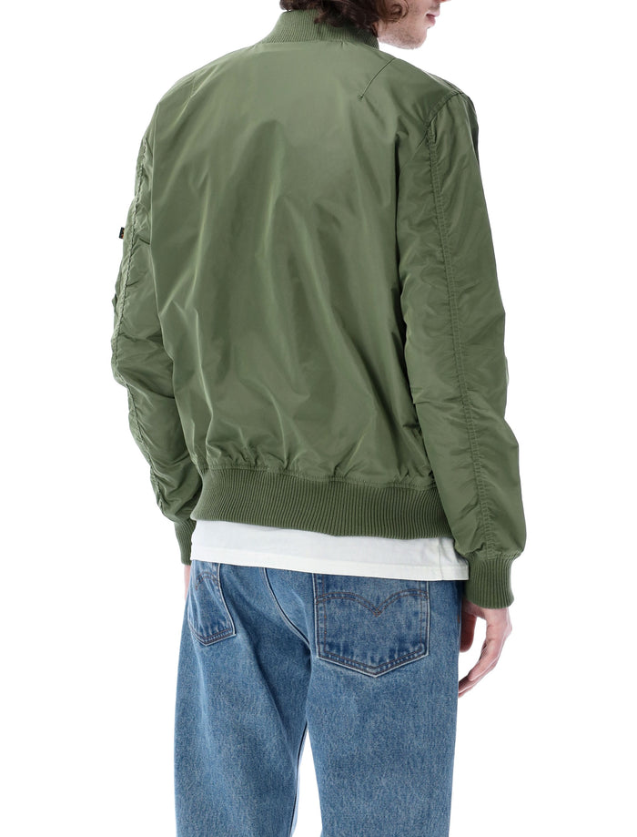 Alpha Industries MA-1 TT nylon bomber jacket Sage Green Lining