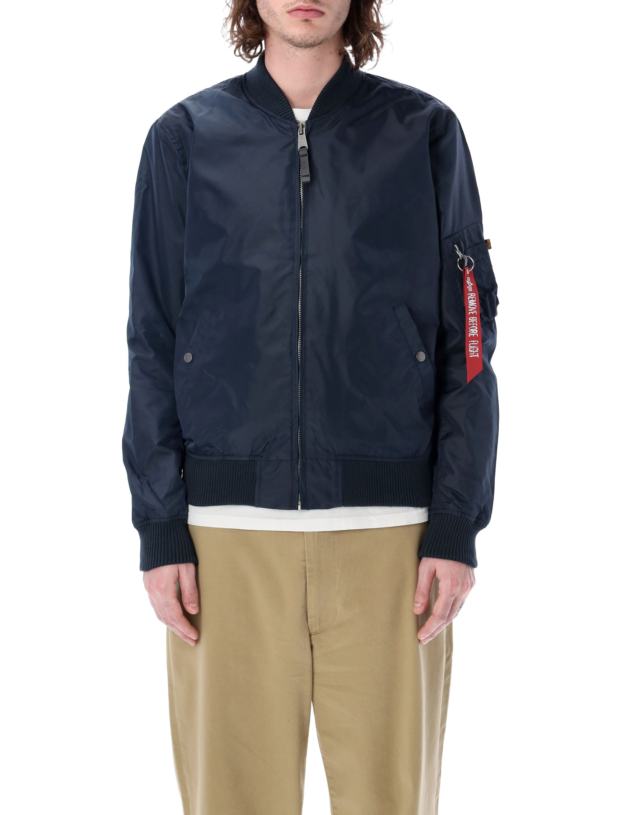 Alpha Industries MA-1 TT nylon bomber jacket Rep Blue Lining