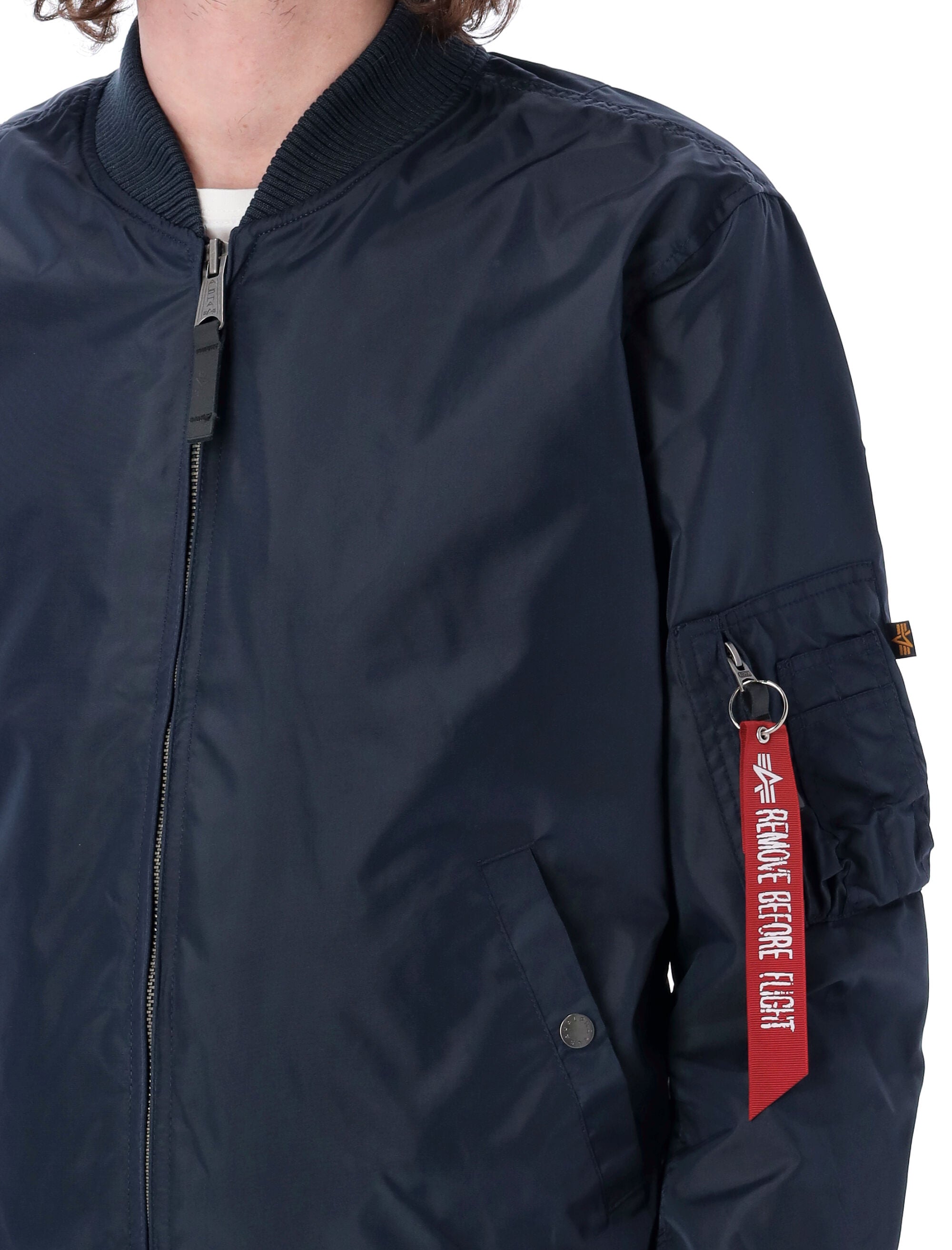 Alpha Industries MA-1 TT nylon bomber jacket Rep Blue Lining