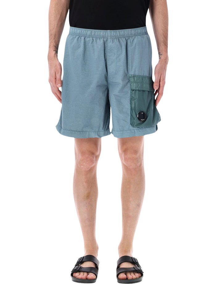 C.p. Company Cargo Swim Shorts Light Blue Polyamide Swimwear
