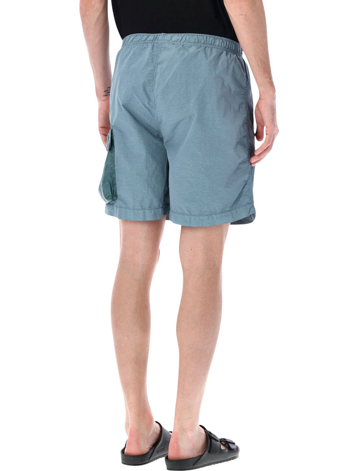 C.p. Company Cargo Swim Shorts Light Blue Polyamide Swimwear