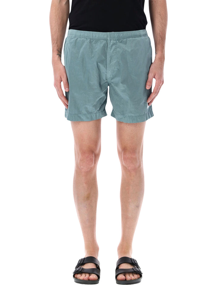 C.p. Company Eco-Chrome Swim Shorts Light Blue Polyamide Swimwear