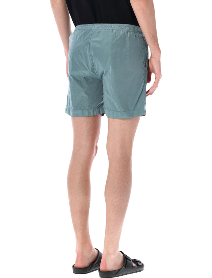 C.p. Company Eco-Chrome Swim Shorts Light Blue Polyamide Swimwear