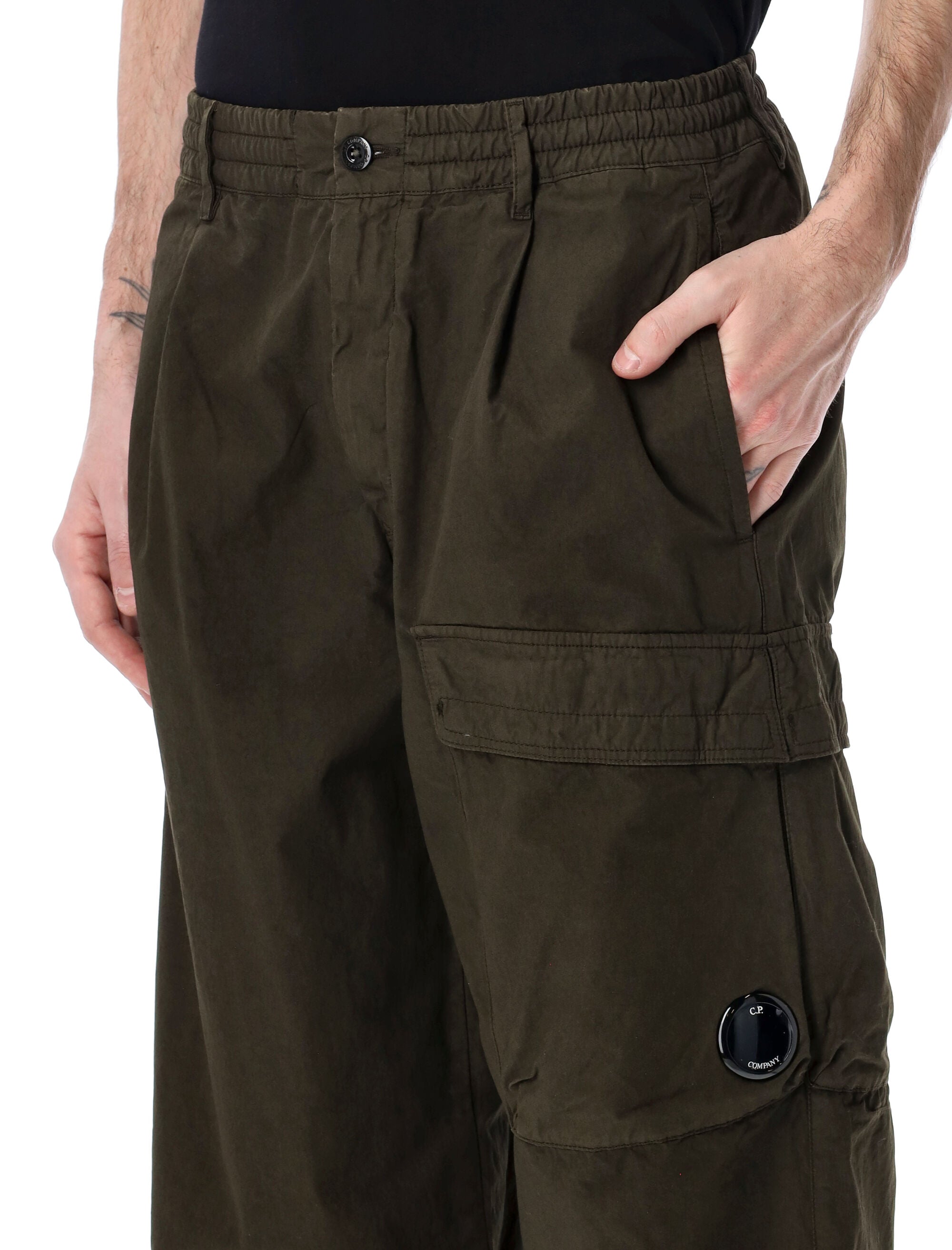C.P. Company Microreps cargo pants Dk Olive Cotton