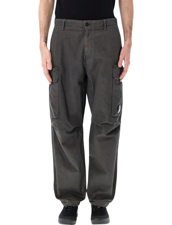 C.p. Company Microreps Fabric Cargo Pants Gunmetal Cotton