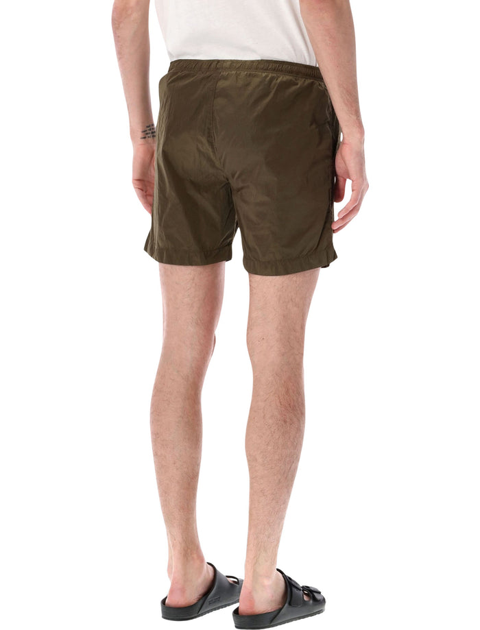 C.p. Company Beachwear Boxer Shorts Ivy Green Polyamide Swimwear