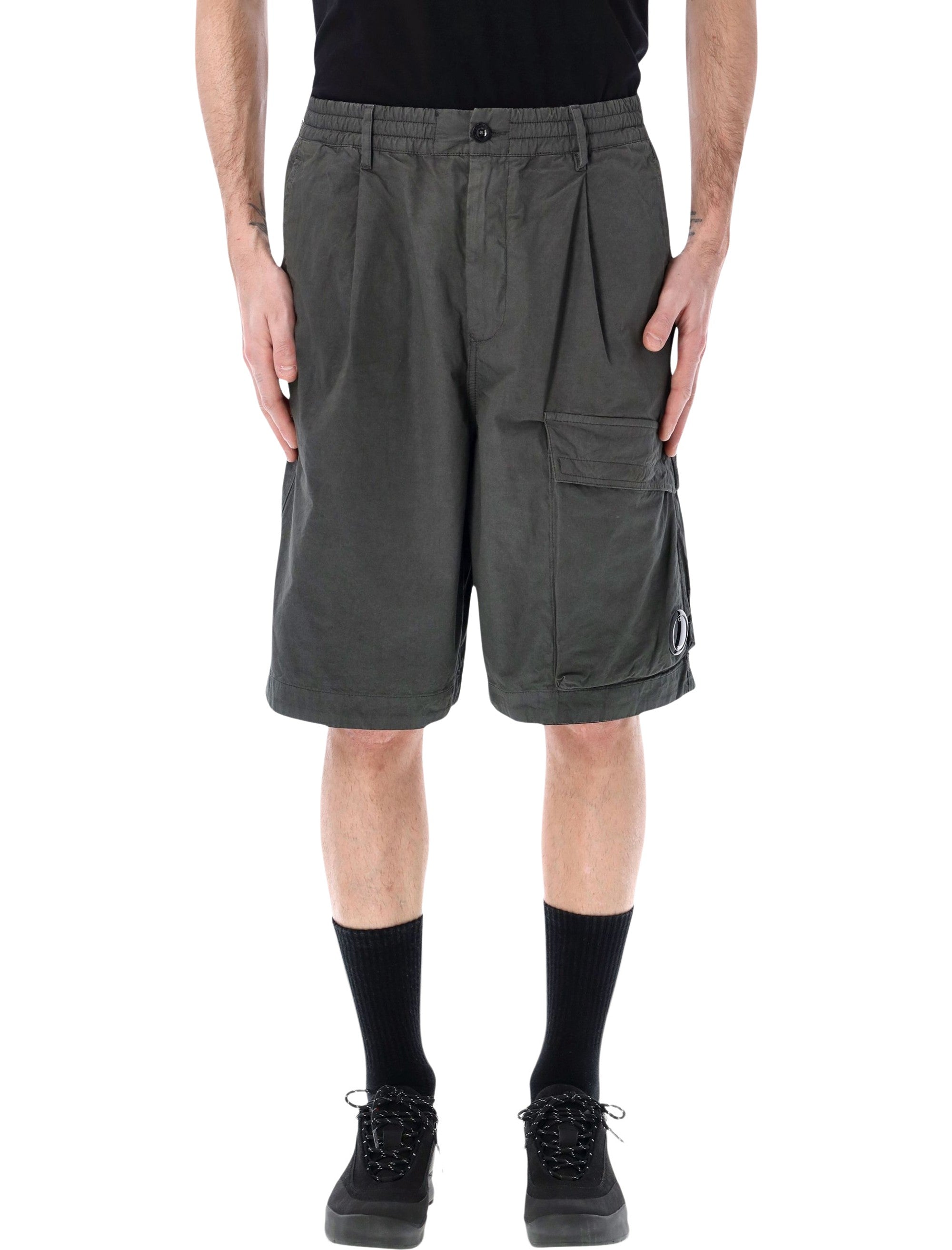 C.P. Company Microreps cargo shorts Dk Grey Cotton