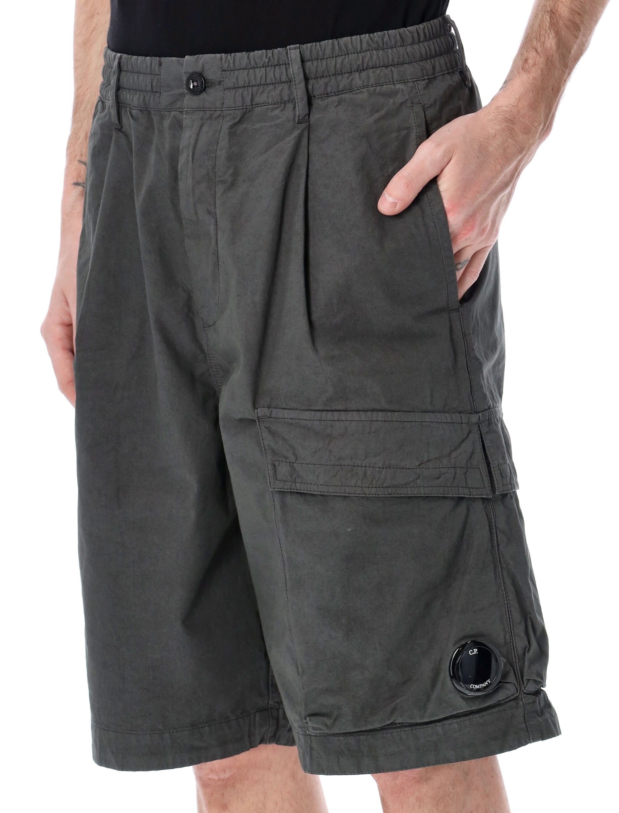 C.P. Company Microreps cargo shorts Dk Grey Cotton